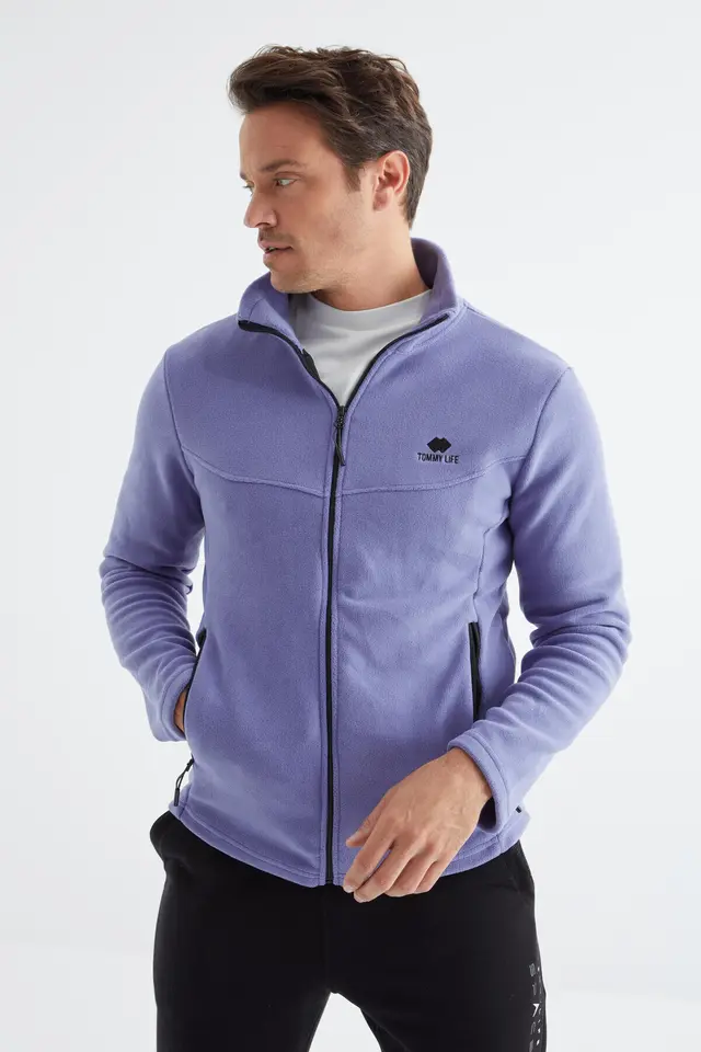 TOMMY Men's Plush Zip-Front Sweatshirt