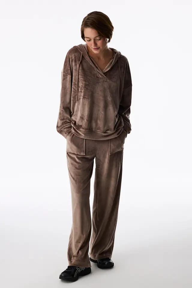 PENTI Soft Velvet Front Pocket Trousers
