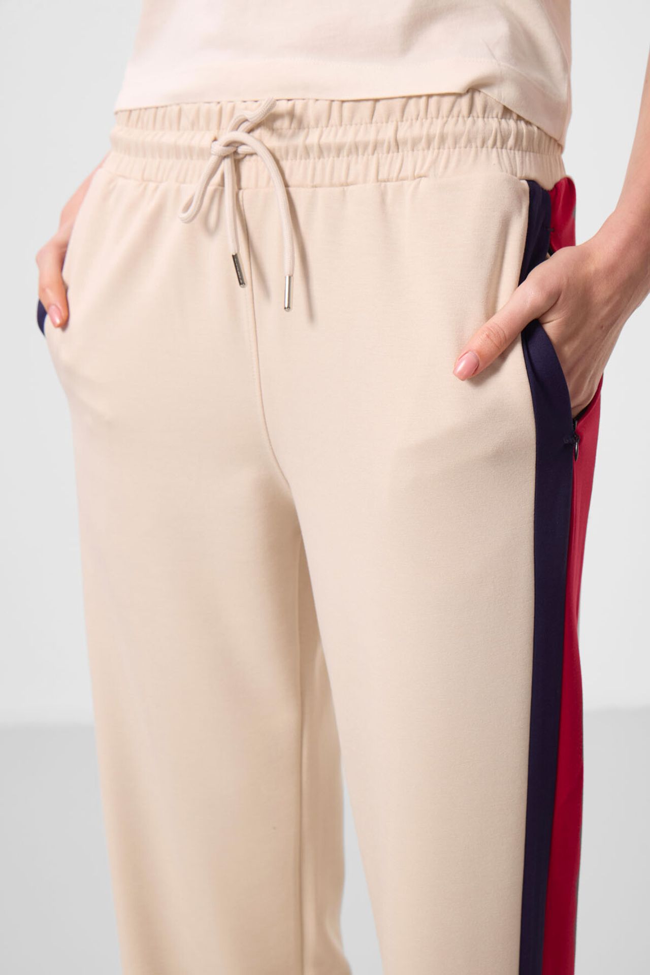 TOMMY Striped Palazzo Pants with Drawstring Waist 3