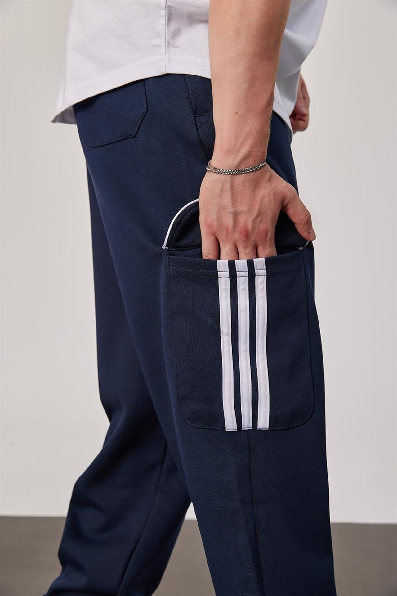 NOMARC Rahat Çizgili Kargo Jogger 2