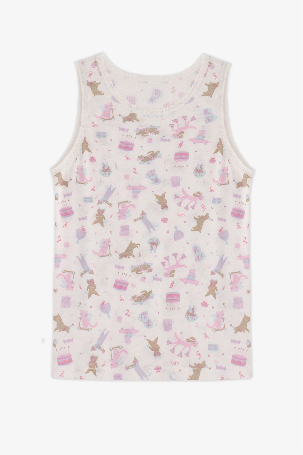 PENTI Girls' Broken Kitty Hug Tank Top 2