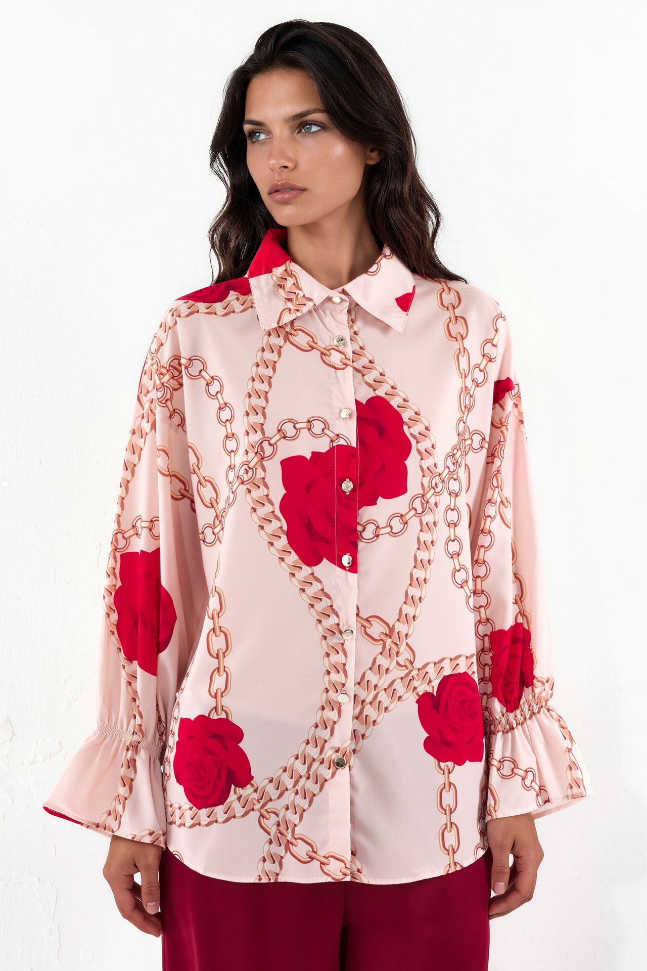 MSN Printed Crepe Shirt 5