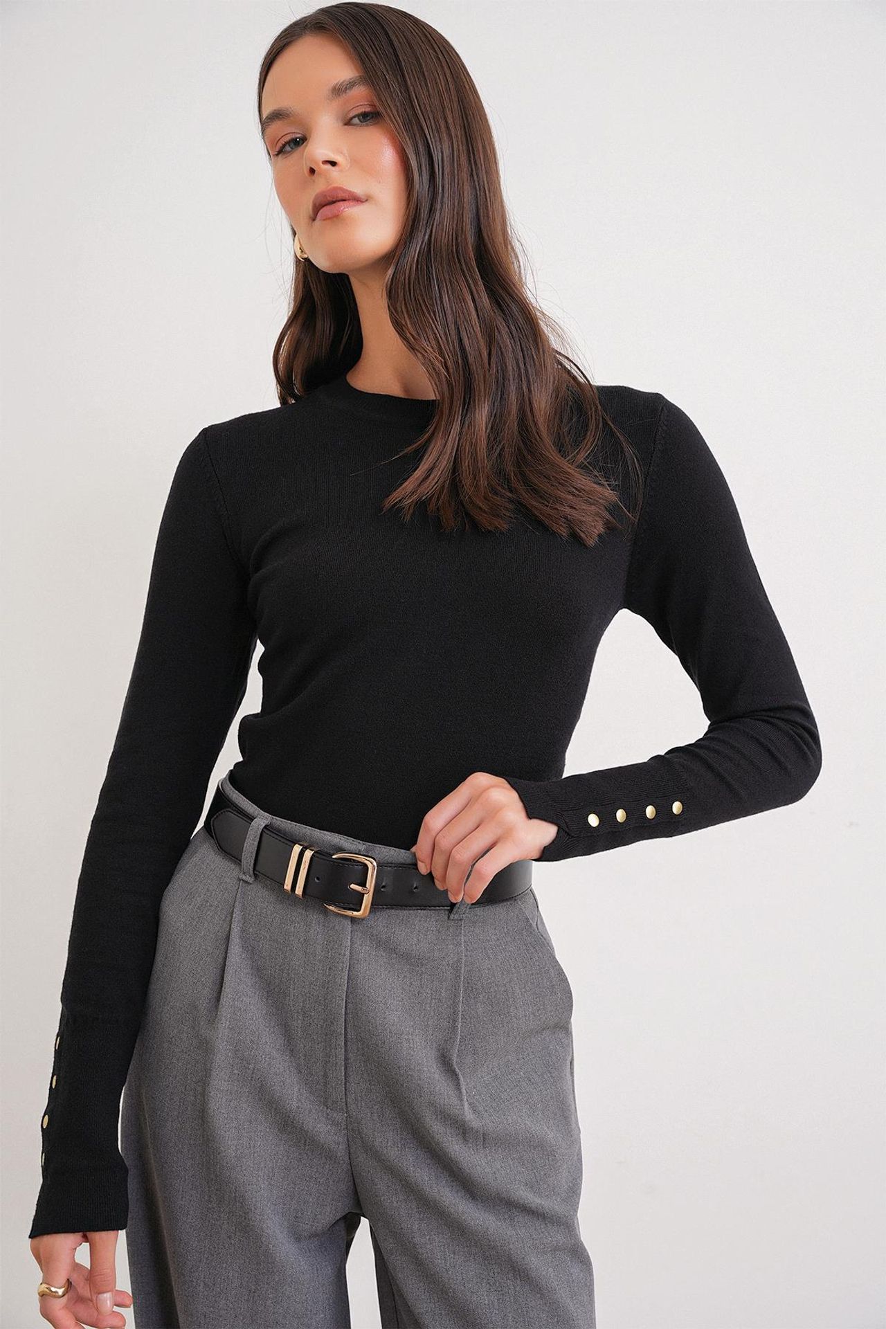Mixray Crew Neck Knit Sweater 3