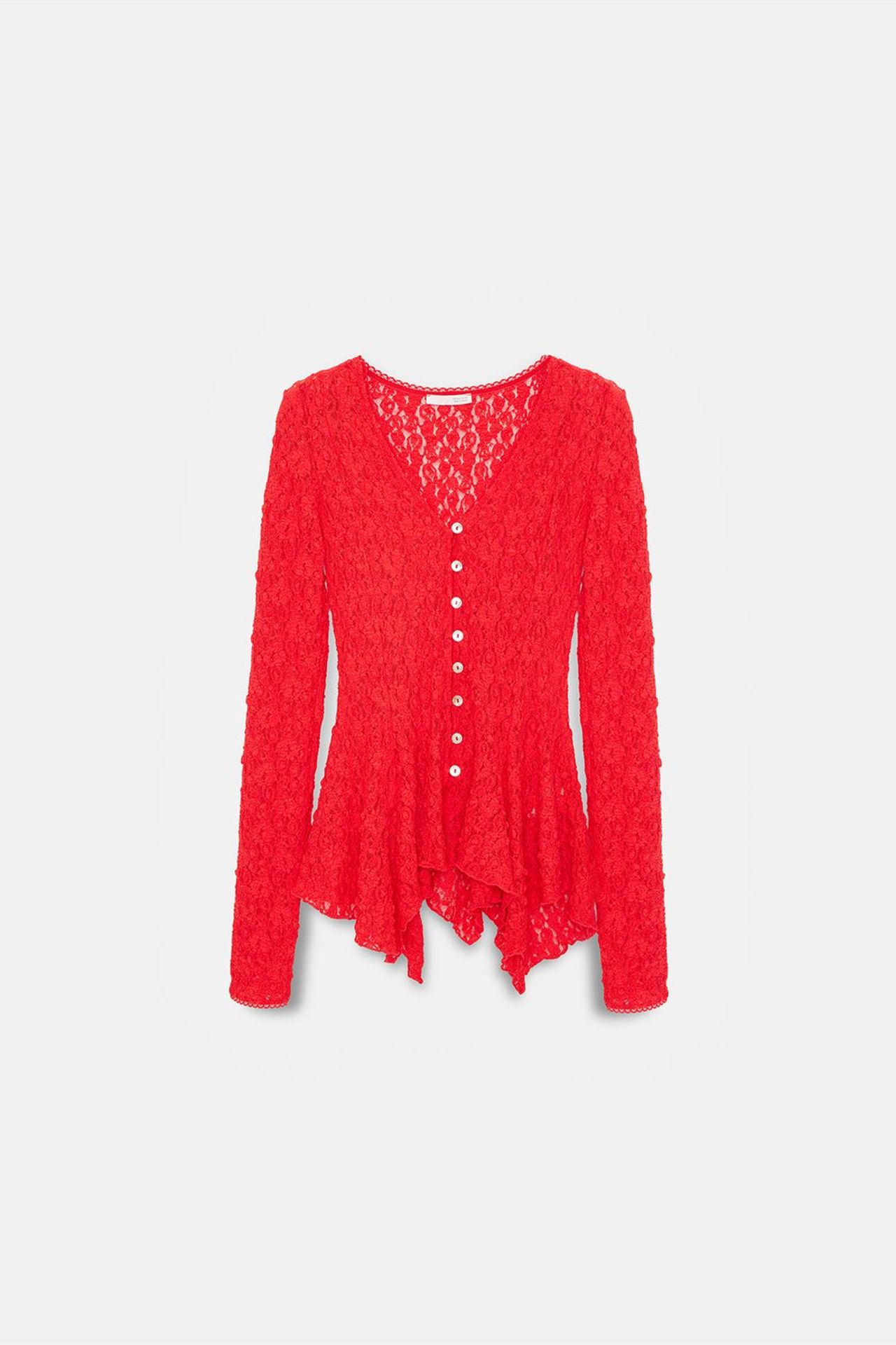 DILVIN Lace V-Neck Button Cardigan 5