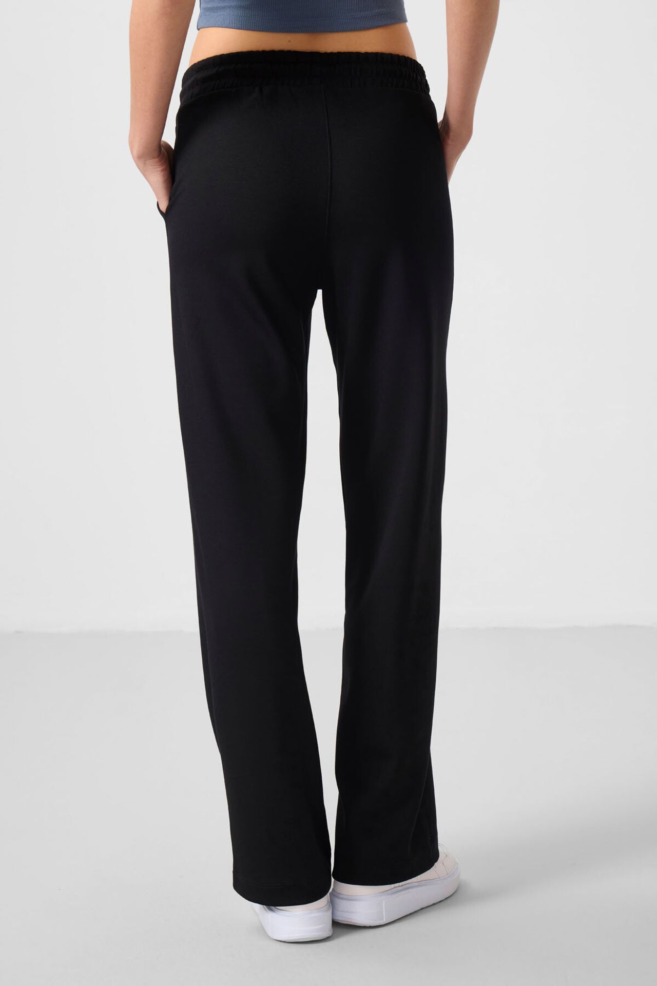 TOMMY Textured Wide Leg Palazzo Pants with Drawstring Waist 6