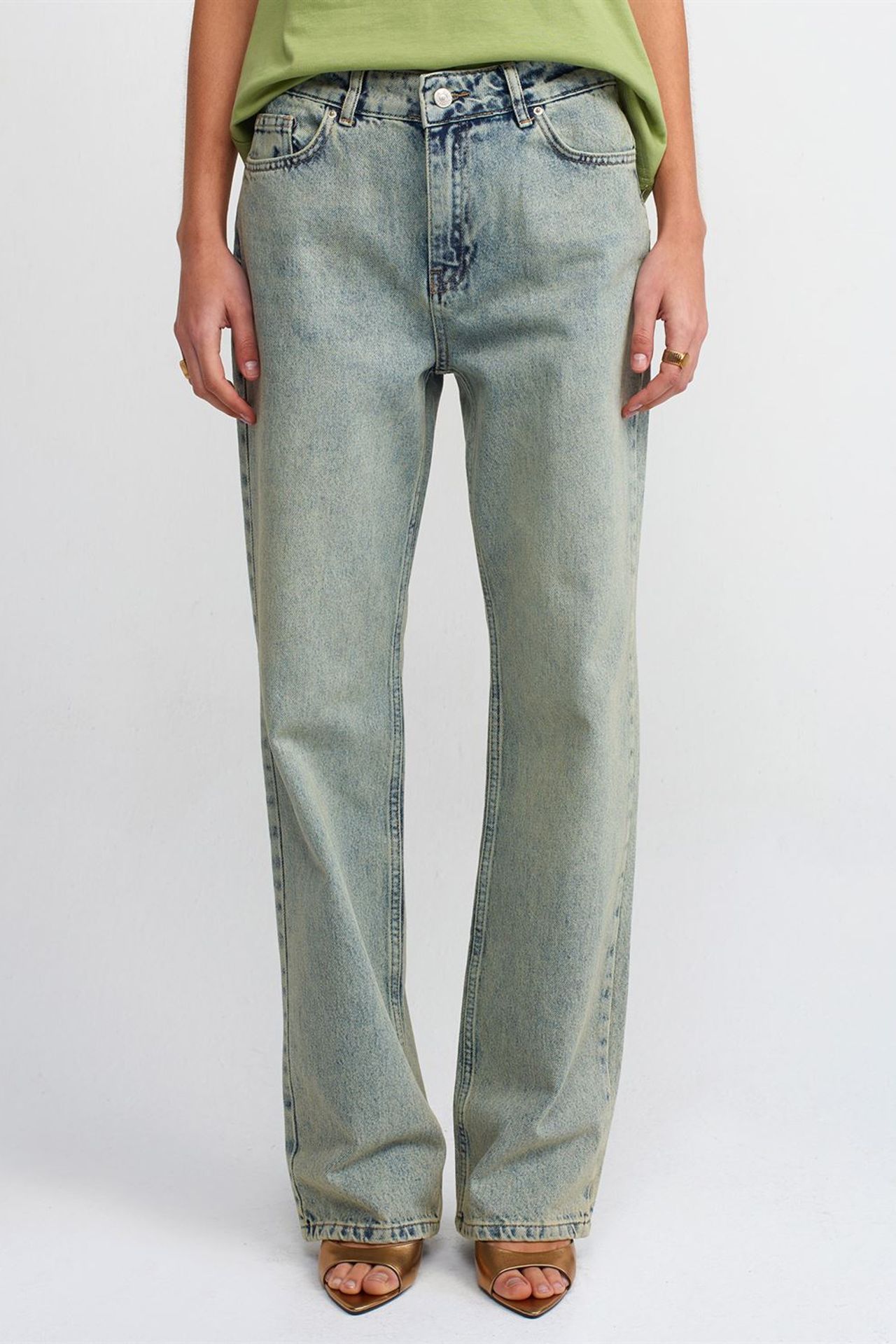 DILVIN Low-Waist Straight-Leg Cotton Jeans 3