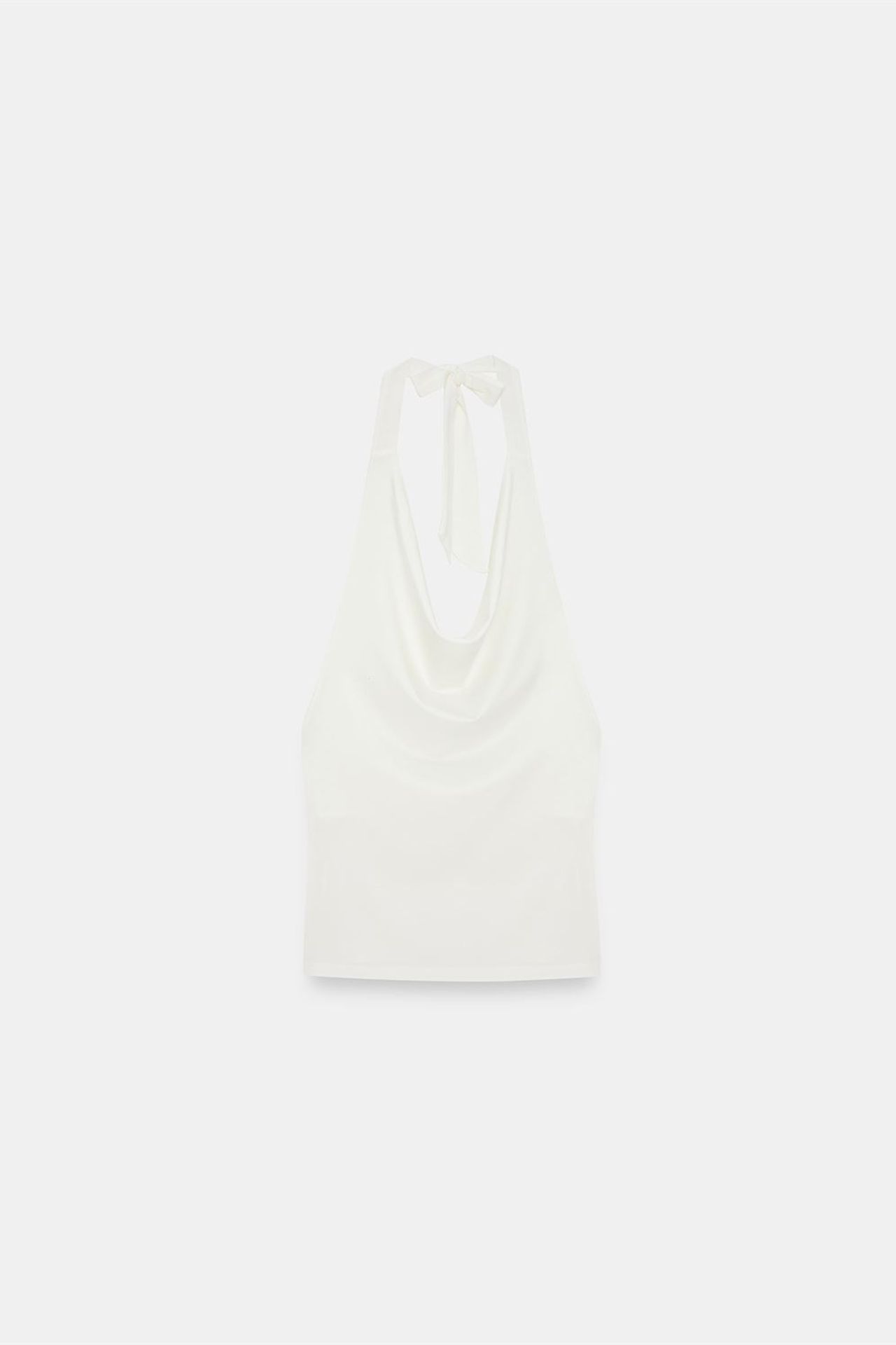 DILVIN Sleeveless Cowl Neck Tie Blouse 5