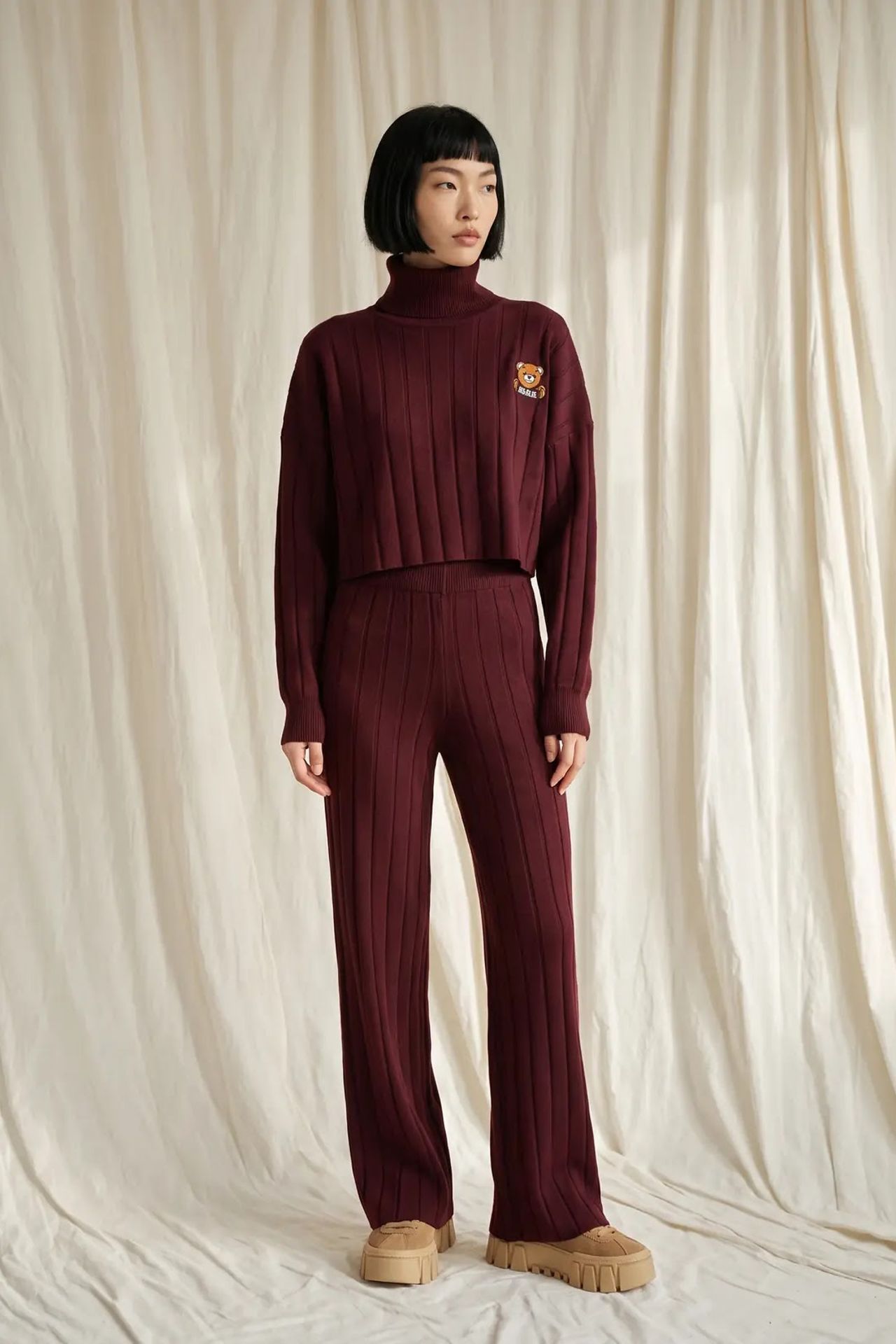 MY FASHION Dokulu Örgü Uyumlu Takım 3