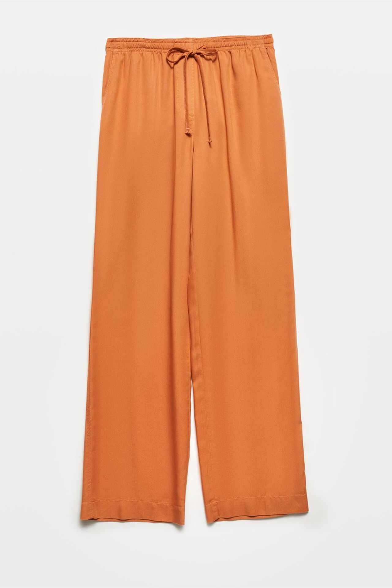DILVIN Kadın Tencel Geniş Paça Pantolon 1