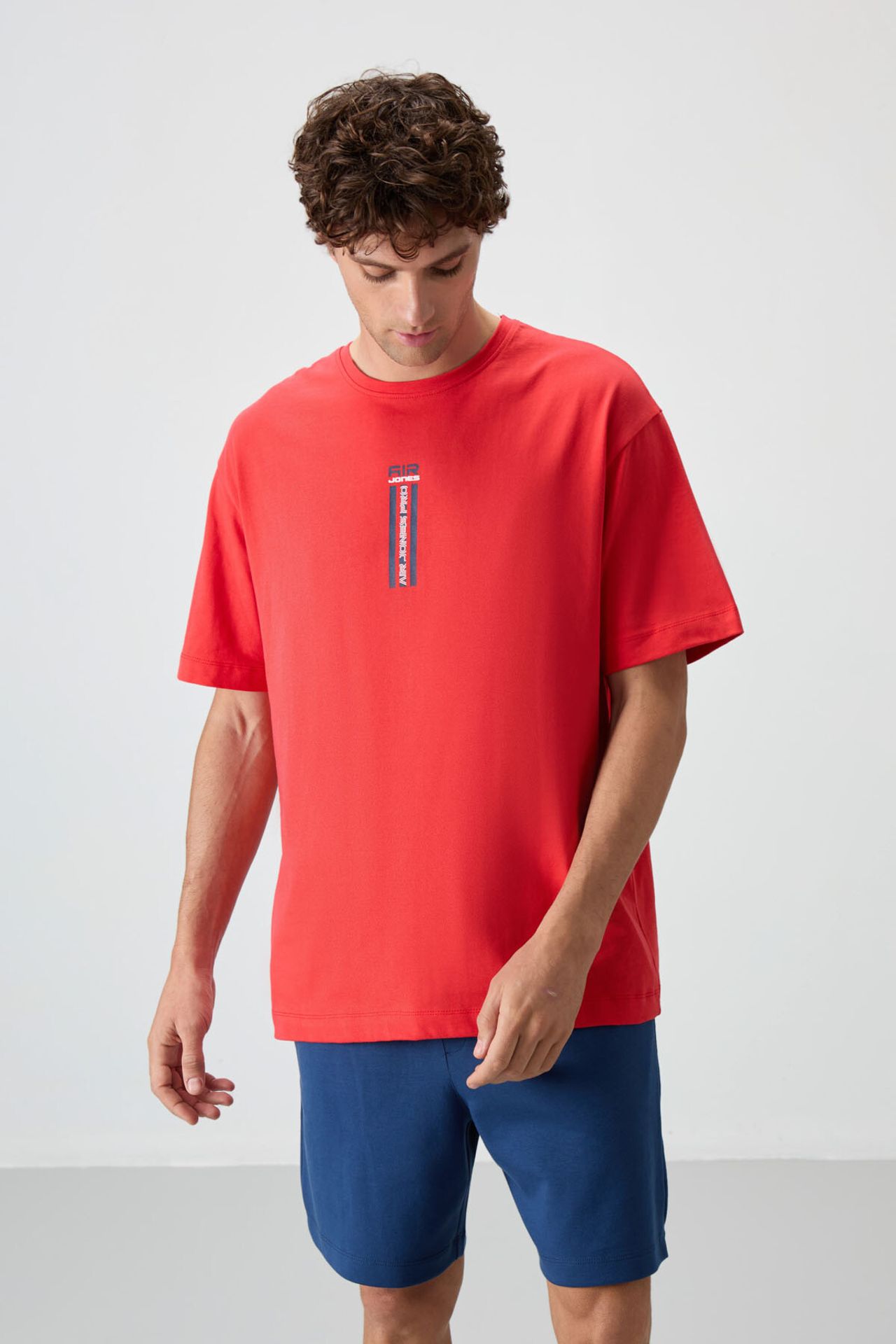 TOMMY Oversized Printed Crew Neck T-Shirt 1