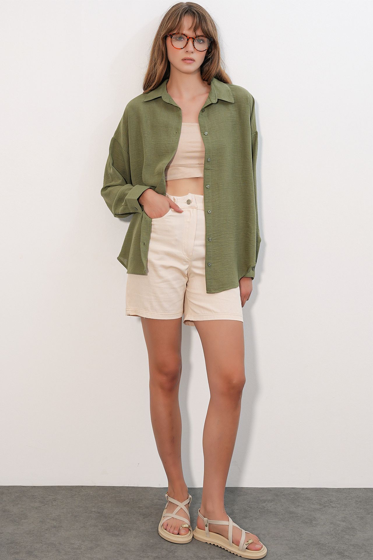 BDART Embroidered Long Sleeve Shirt with Button Closure 2