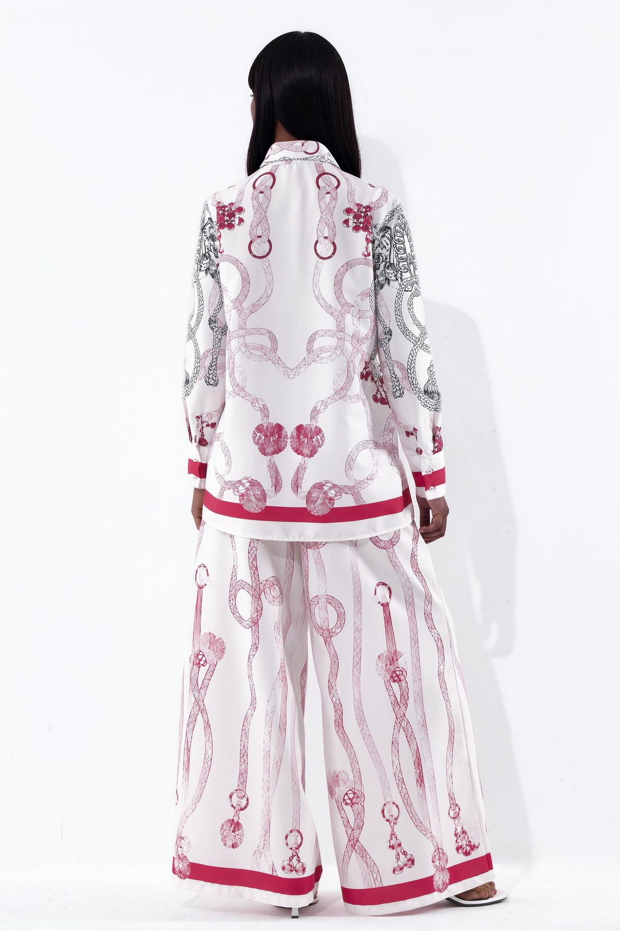 MSN Geometric Shirt Collar Co-ord 3