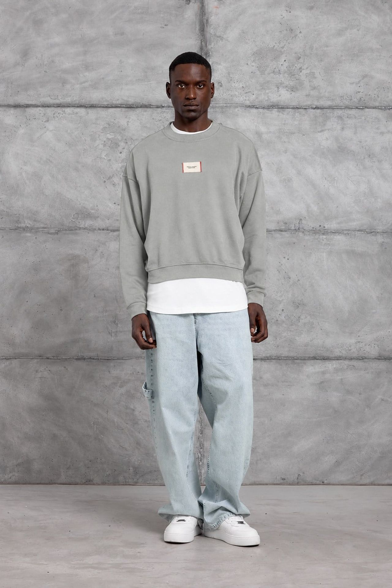 NOMARC Rahat Bisiklet Yaka Uzun Kollu Sweatshirt 1