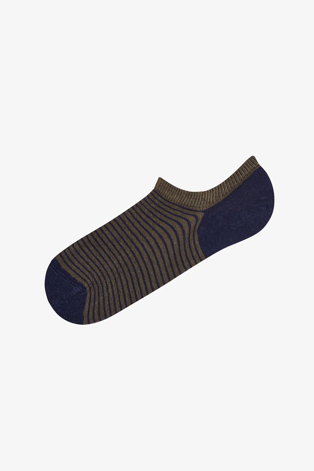 PENTI Men's Below Surface Striped Pair Sneaker Socks 2