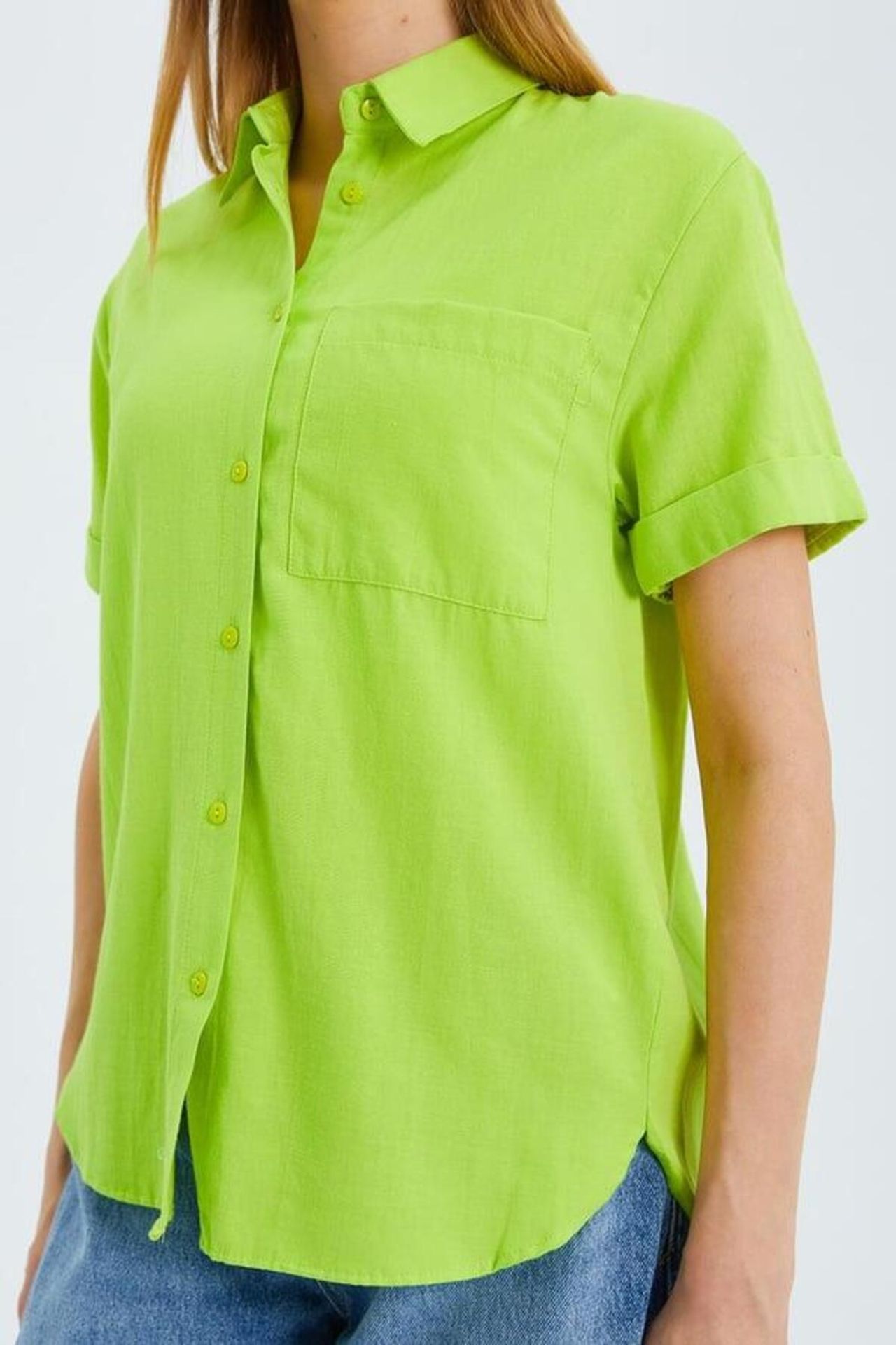 MIXRAY Short Sleeve Shirt with Pockets 4