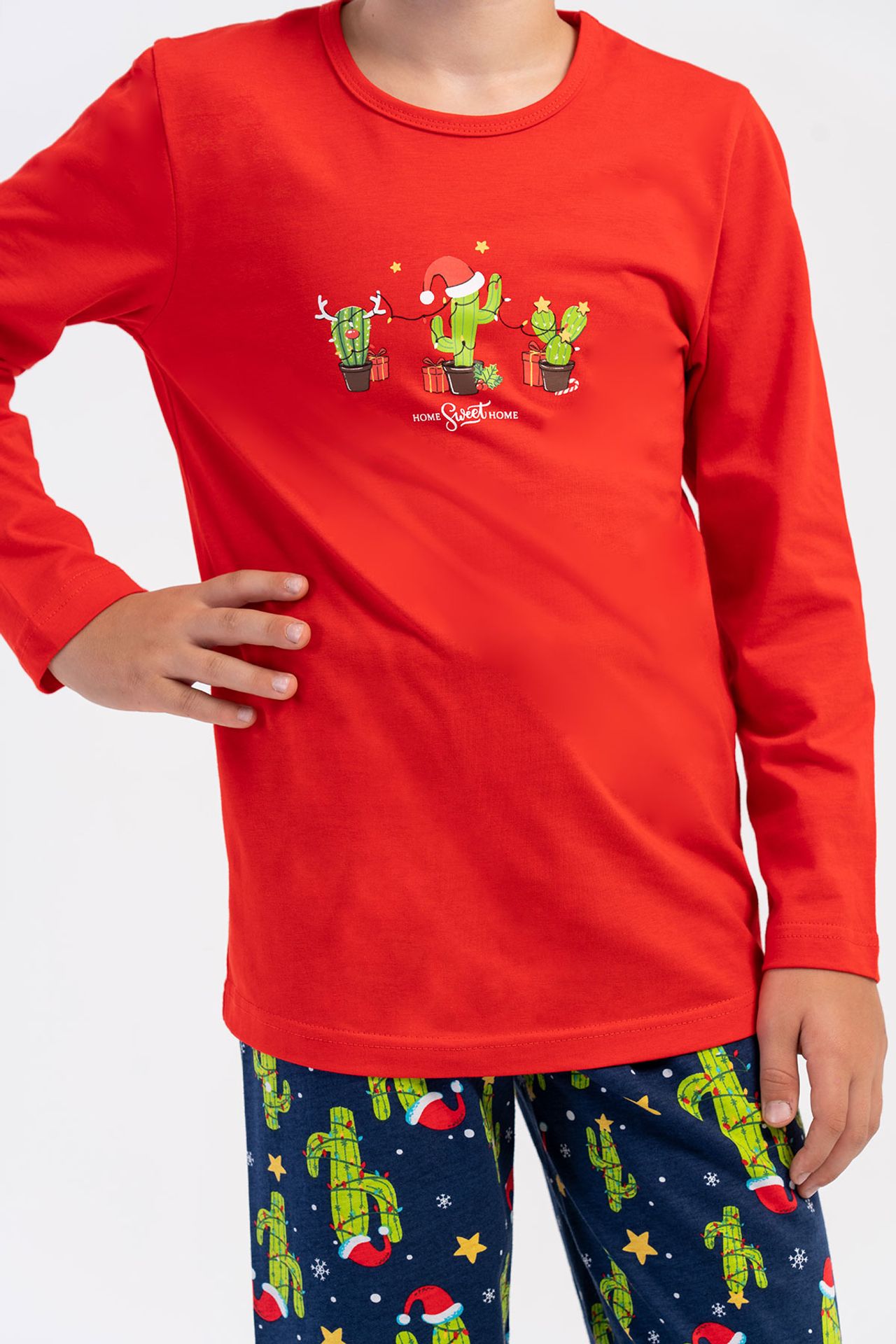 YAKE Uzun Kollu İki Parçalı Pijama Takımı 2