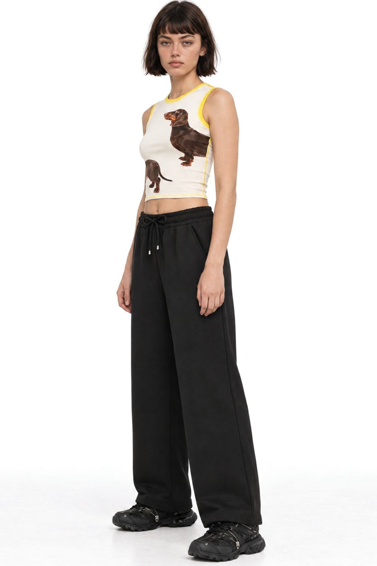 MIXRAY High Waist Pull On Straight Leg Pants with Pockets 3