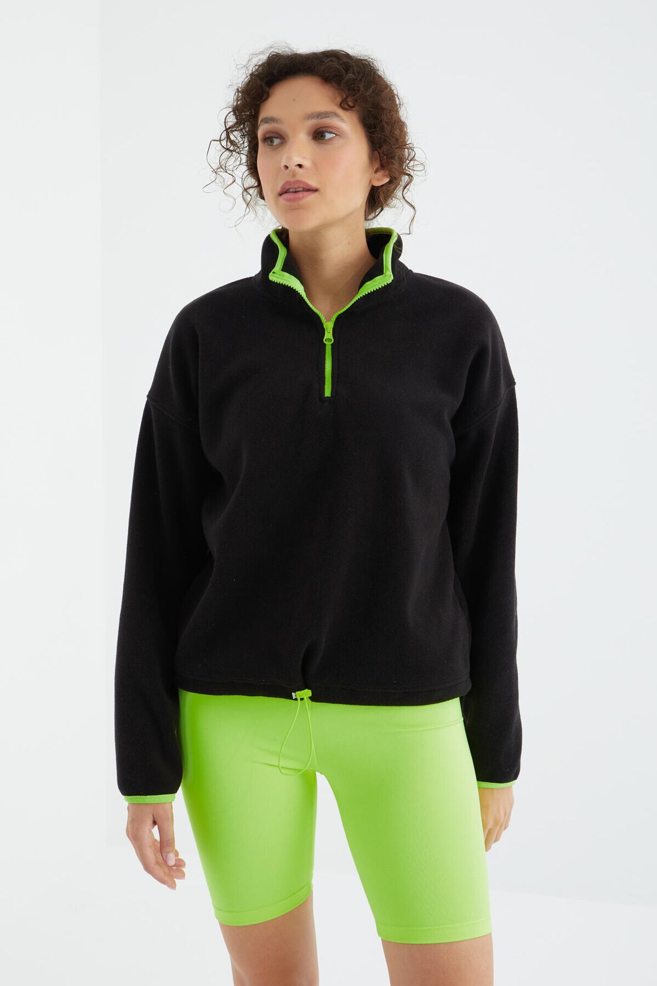 TOMMY Oversized Plush Half-zip Sweatshirt 1