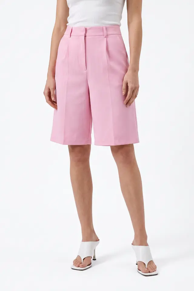 PUCKA High-Waist Wide-Leg Tailored Shorts