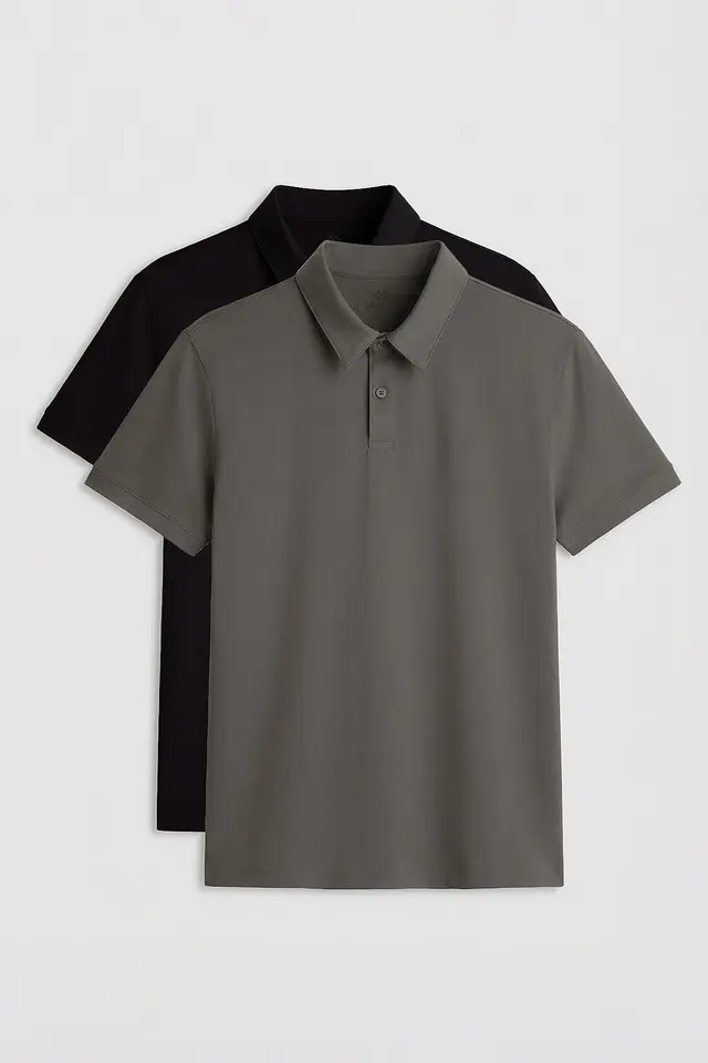 TOMMY Men's Cotton-Elastane Polo T-Shirt