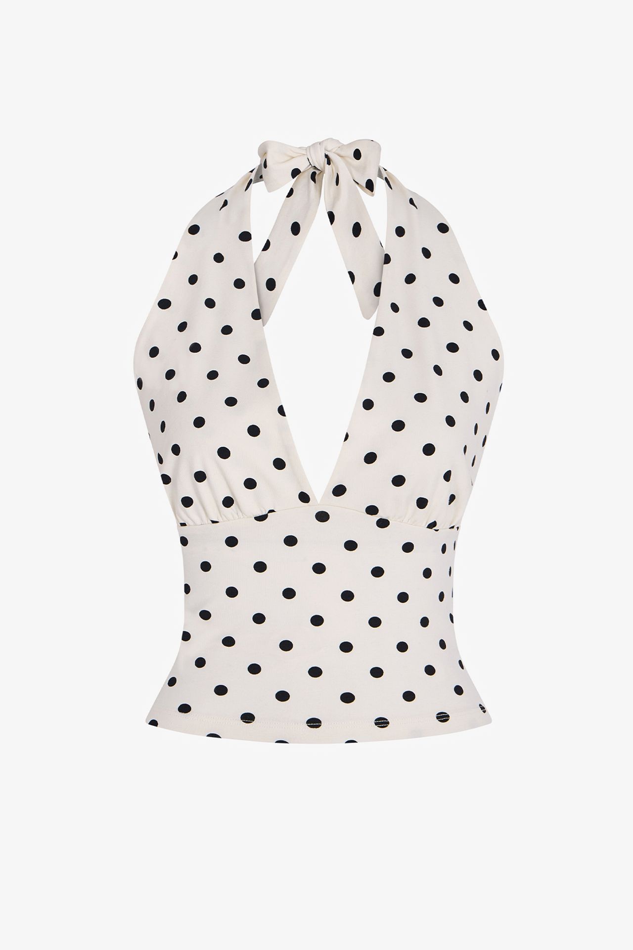 PENTI Polka Dot Halter Neck Top 6