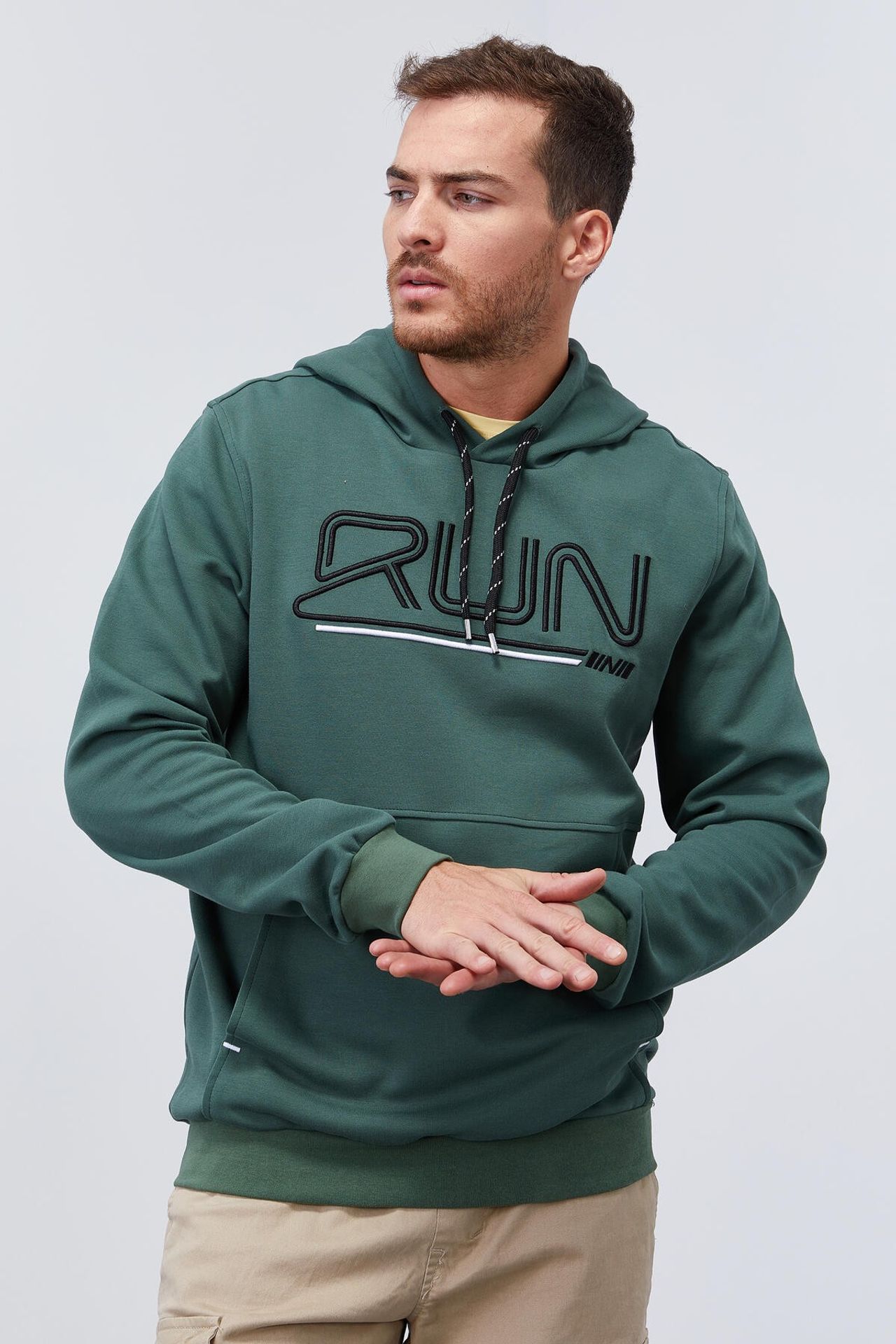 TOMMY Men's Logo Printed Hooded Sweatshirt 5