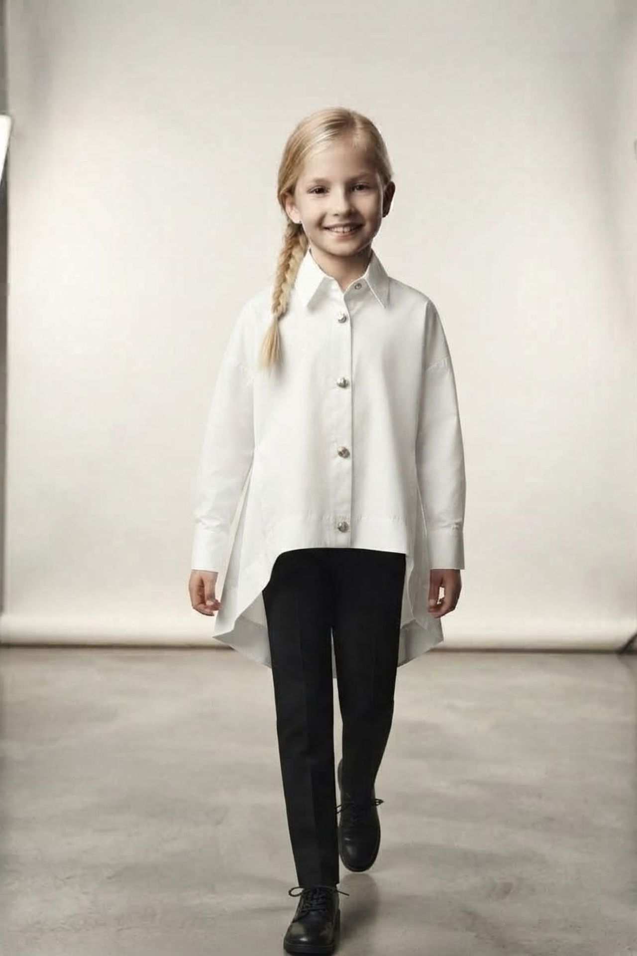 HİLAL AKINCI KİDS Long Sleeve Button Shirt 1