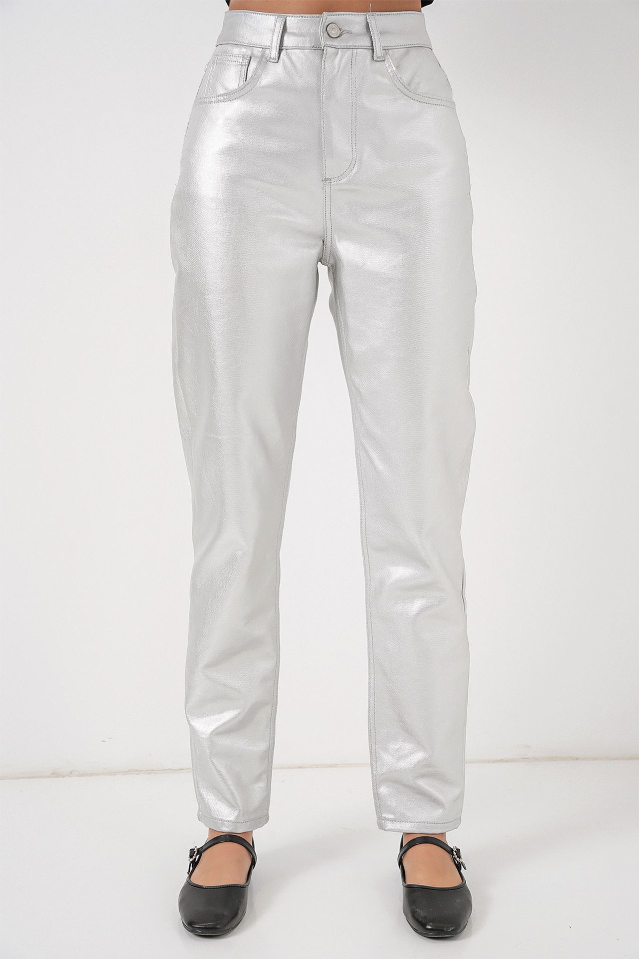 BDART High Waist Straight Leg Denim Pants 2