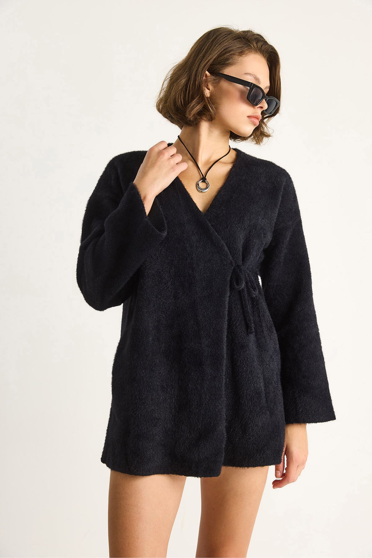 LUCCI Tie Closure Cardigan 5