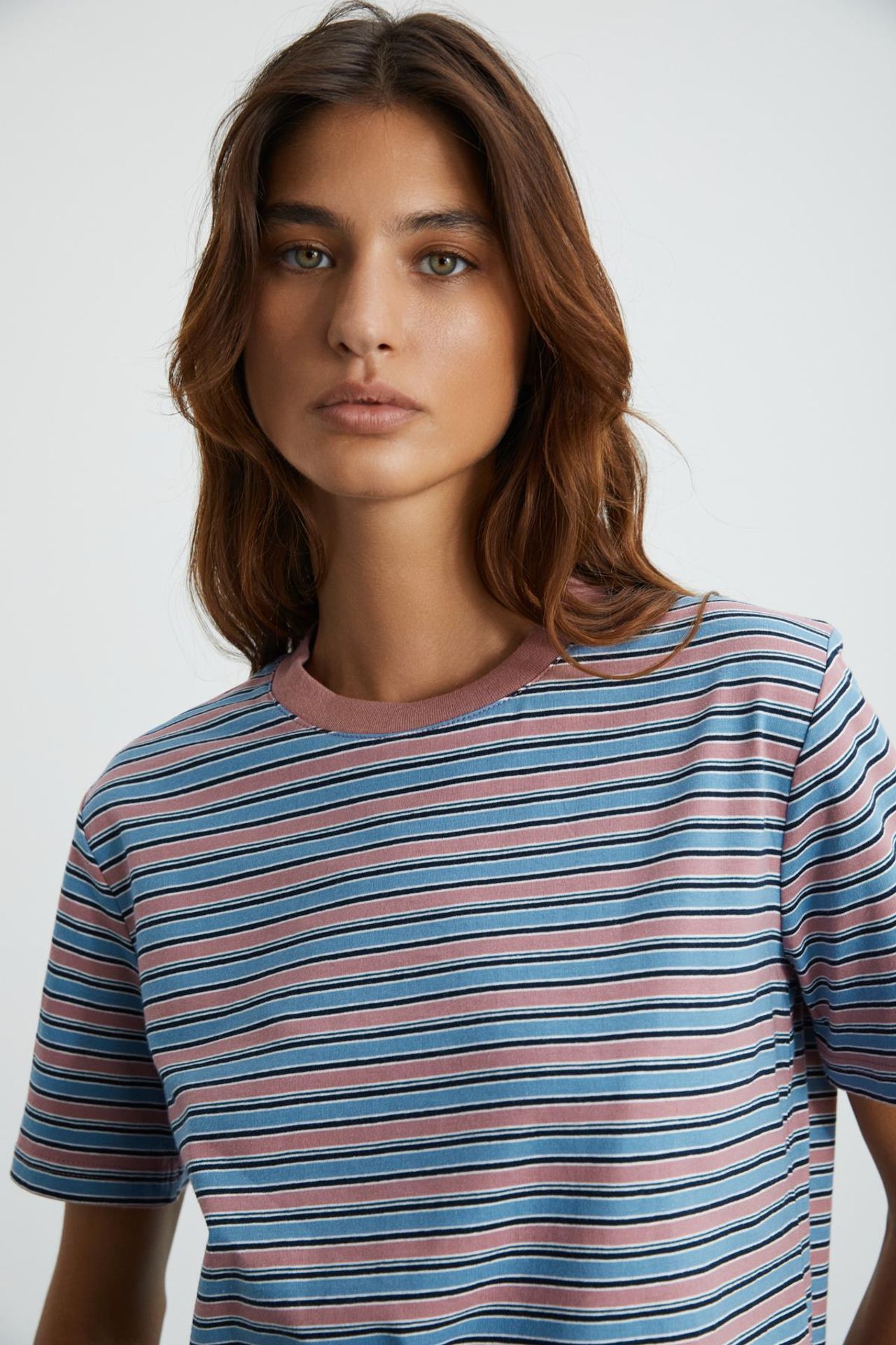 GRIMELANGE Striped Crew Neck T-Shirt 3