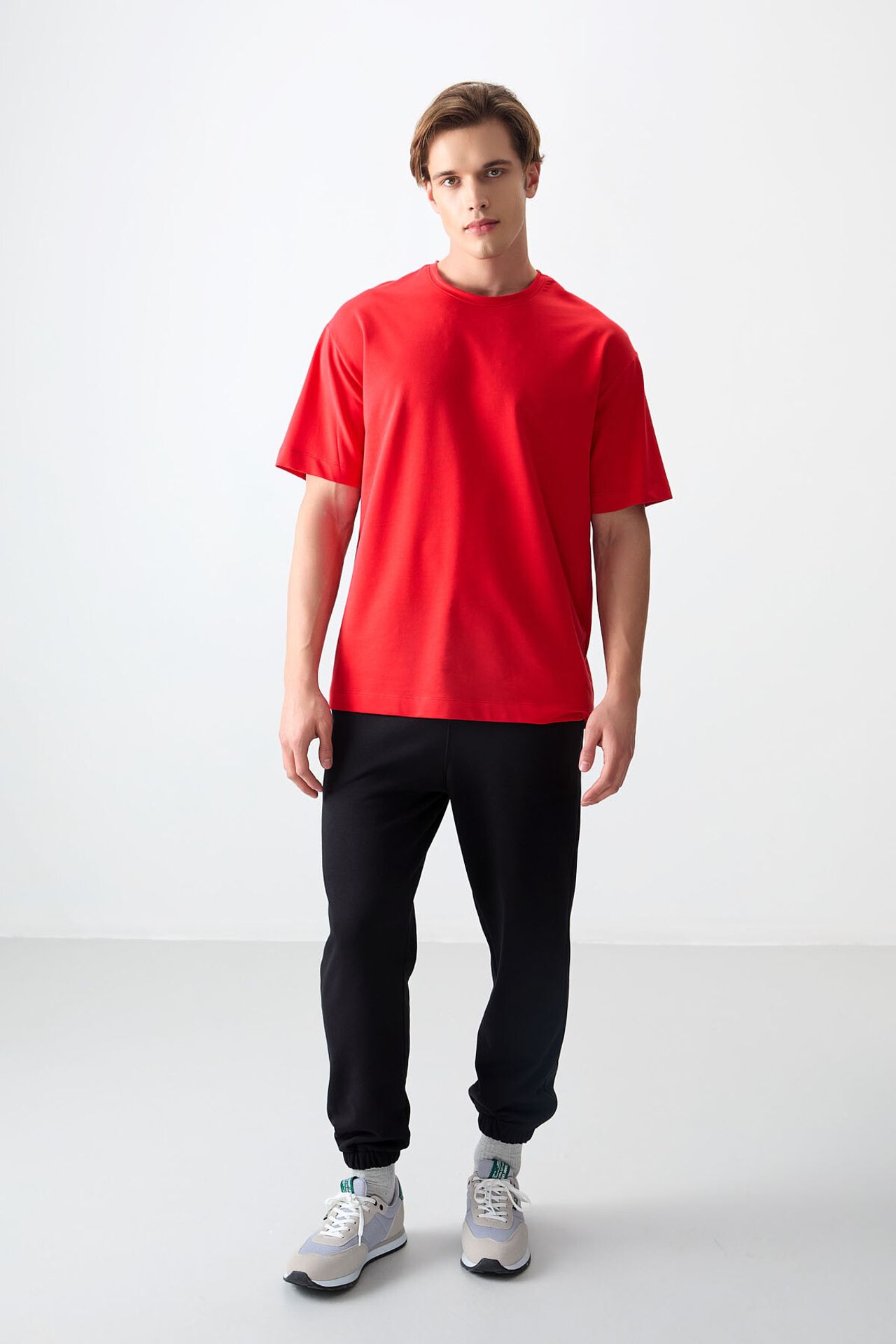 TOMMY Oversized Cotton Blend Crew Neck T-Shirt 3