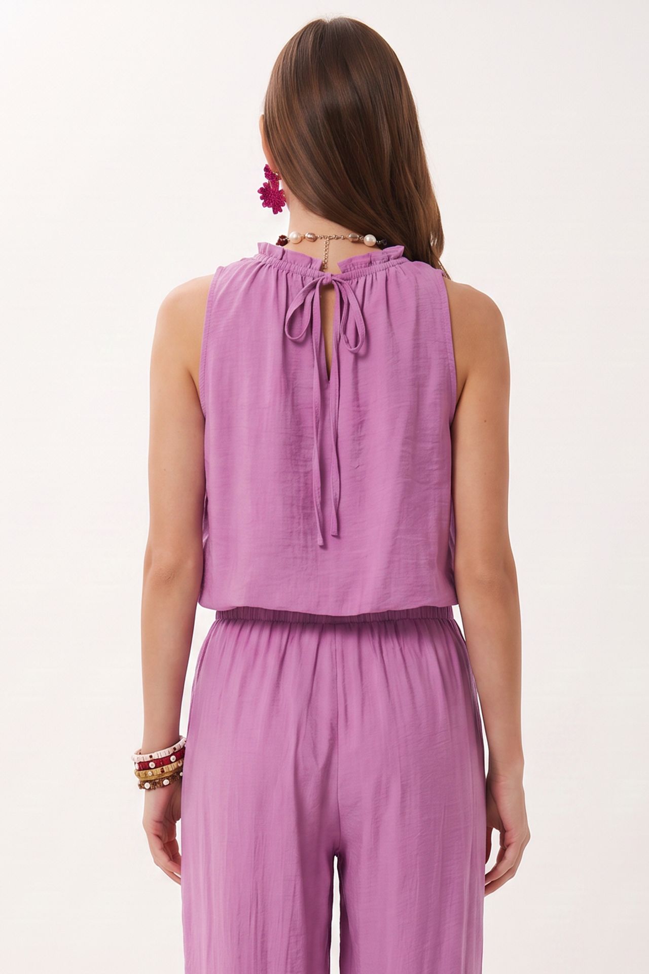 ISTANBUL Women's Halter Neck Two-Piece Coord 4