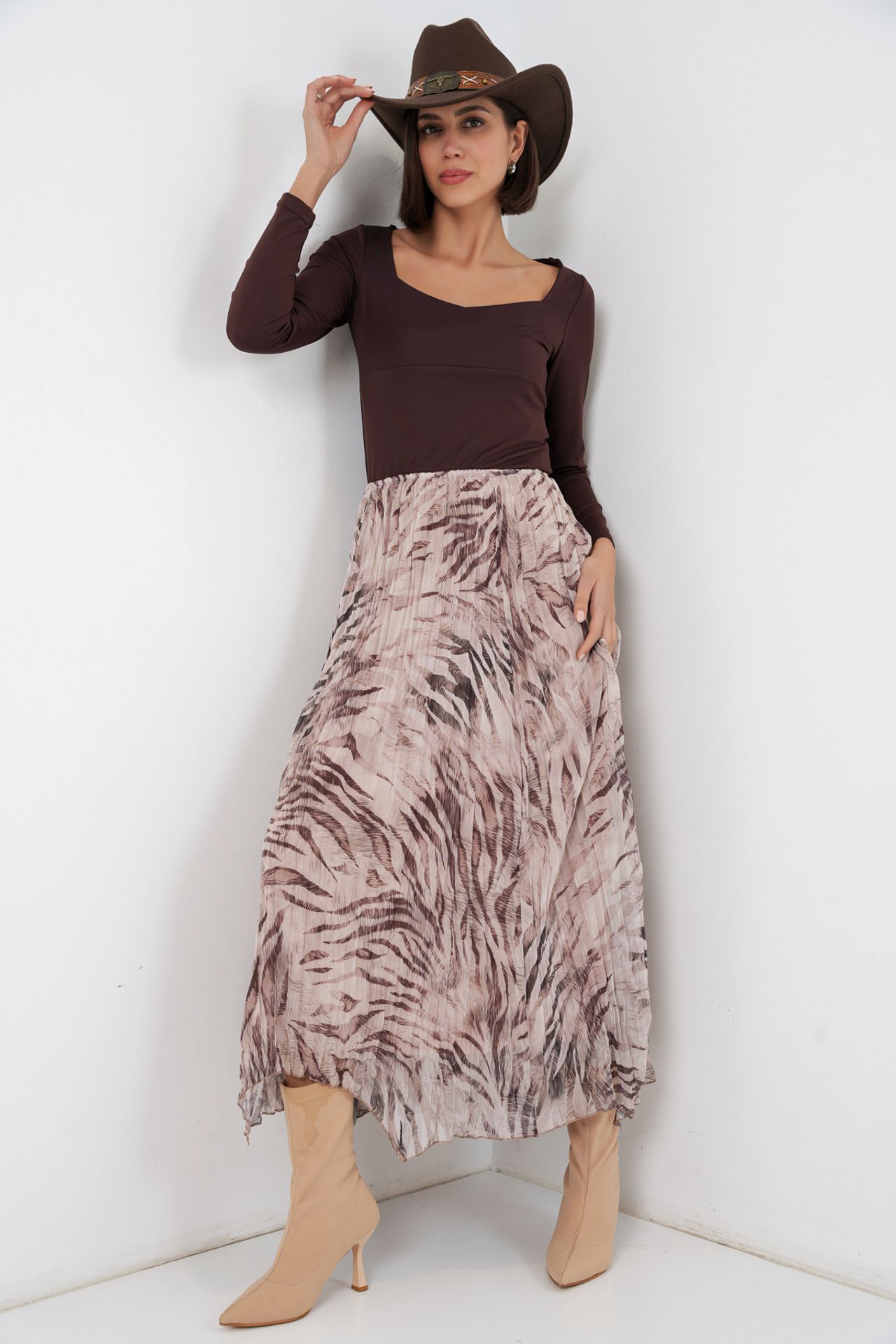 BDART Asymmetrical Patterned Maxi Skirt 1