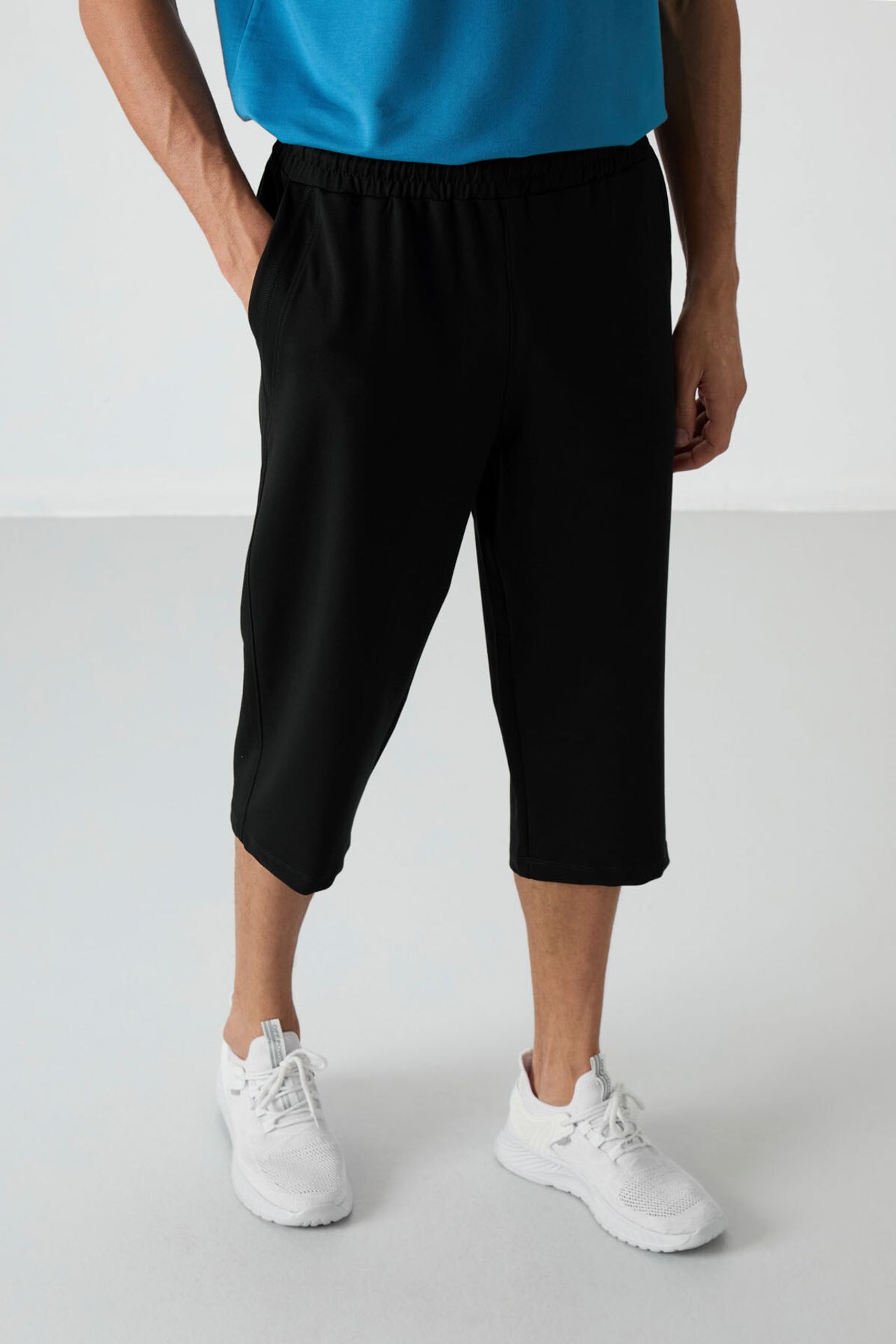 TOMMY Men's Mid-waist Wide-leg Capri Shorts 2
