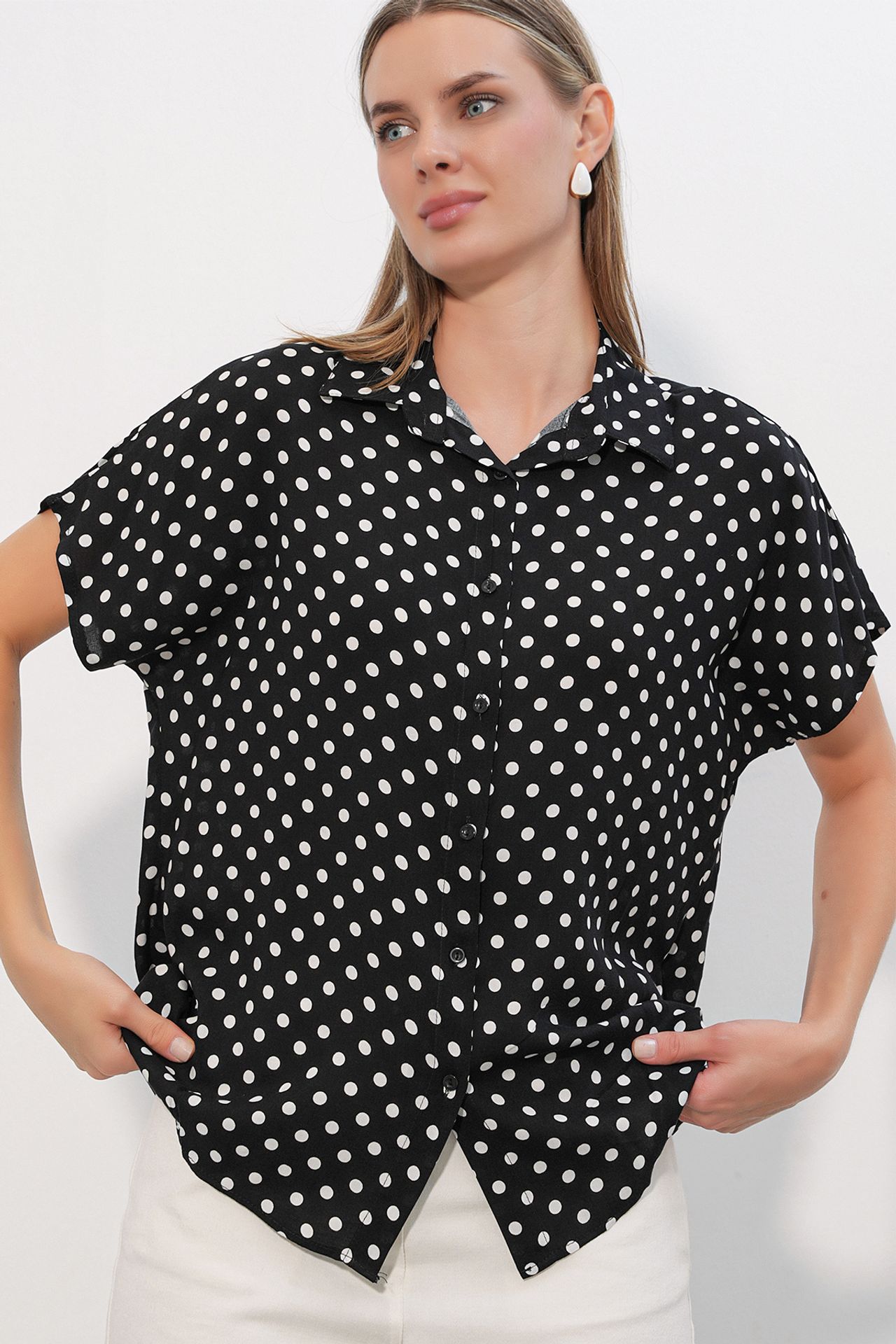 BDART Printed Crepe Button Shirt 1