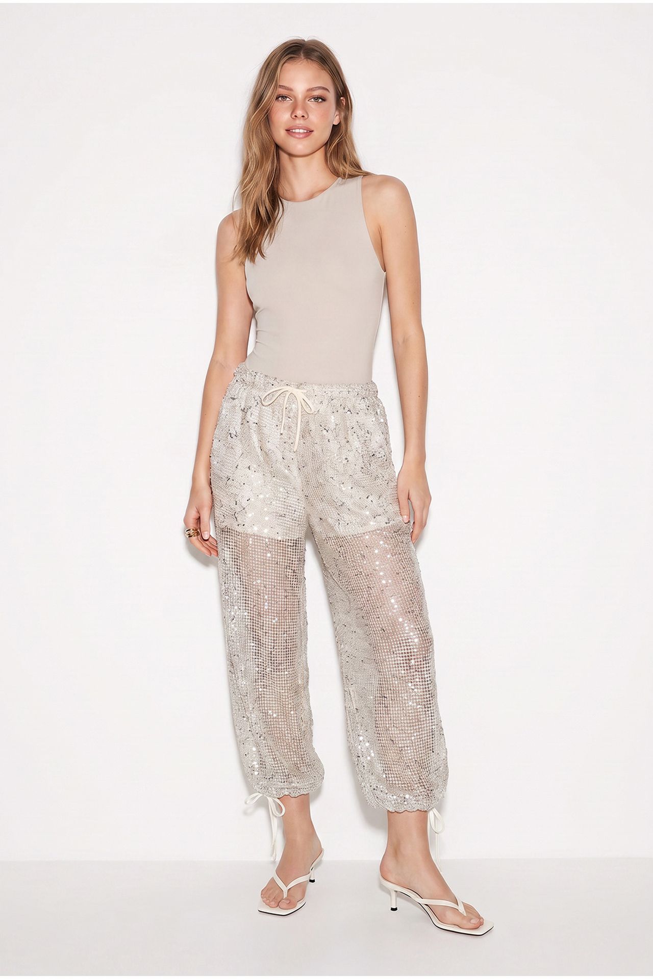 LUCCI Women's Sequin Salwar Pants 4
