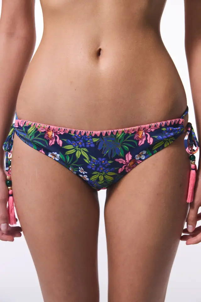 PENTI Floral Ciele Ring Detail Bikini Bottoms