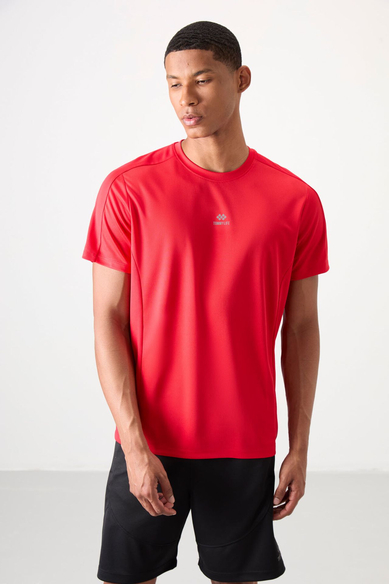 TOMMY Men's Solid Crew Neck Short Sleeve T-Shirt 4