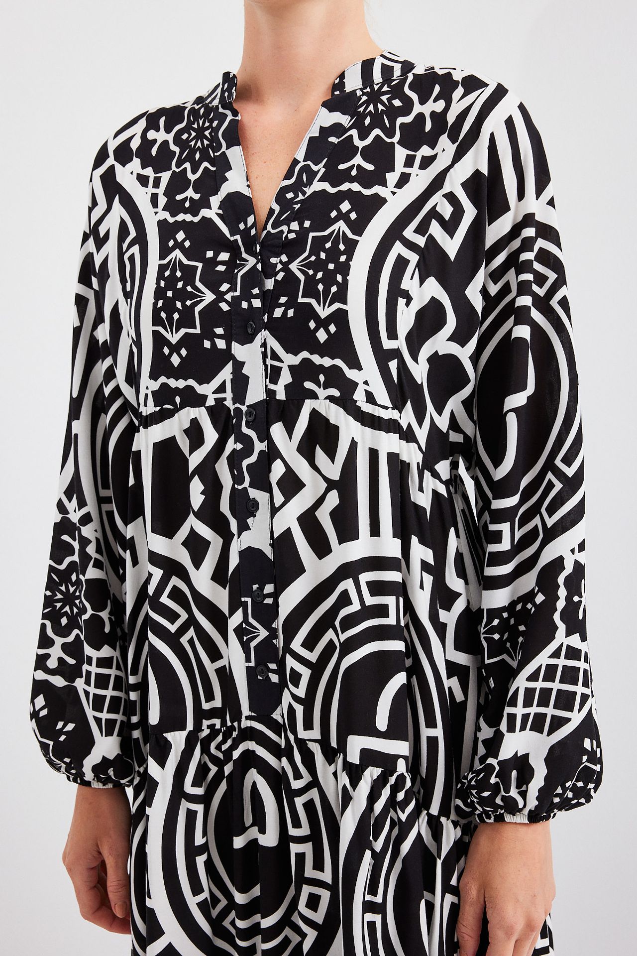 BDART Printed V-Neck Maxi Dress 6