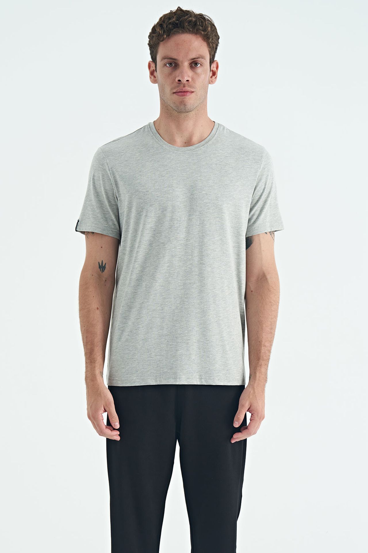 TOMMY Men's Cotton Elastane Crew Neck T-Shirt 2