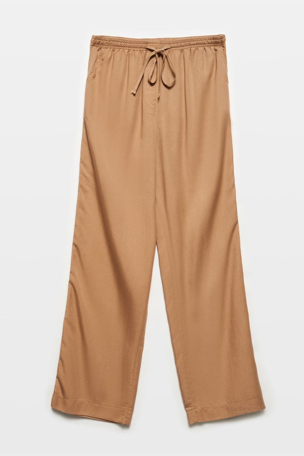 DILVIN Kadın Tencel Geniş Paça Pantolon 1