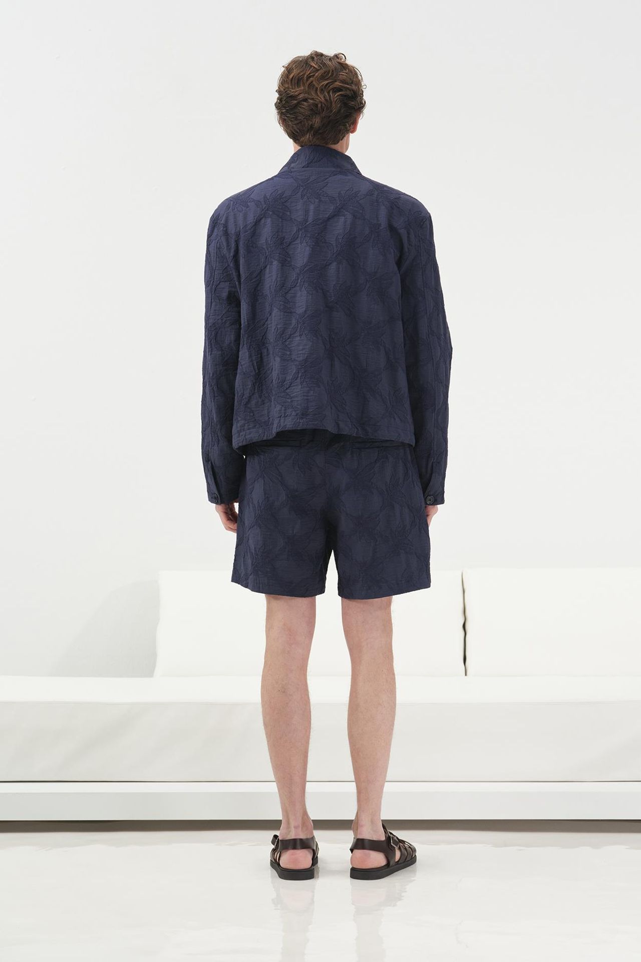 GIESTO Jacquard Patterned Button Closure Jacket 5