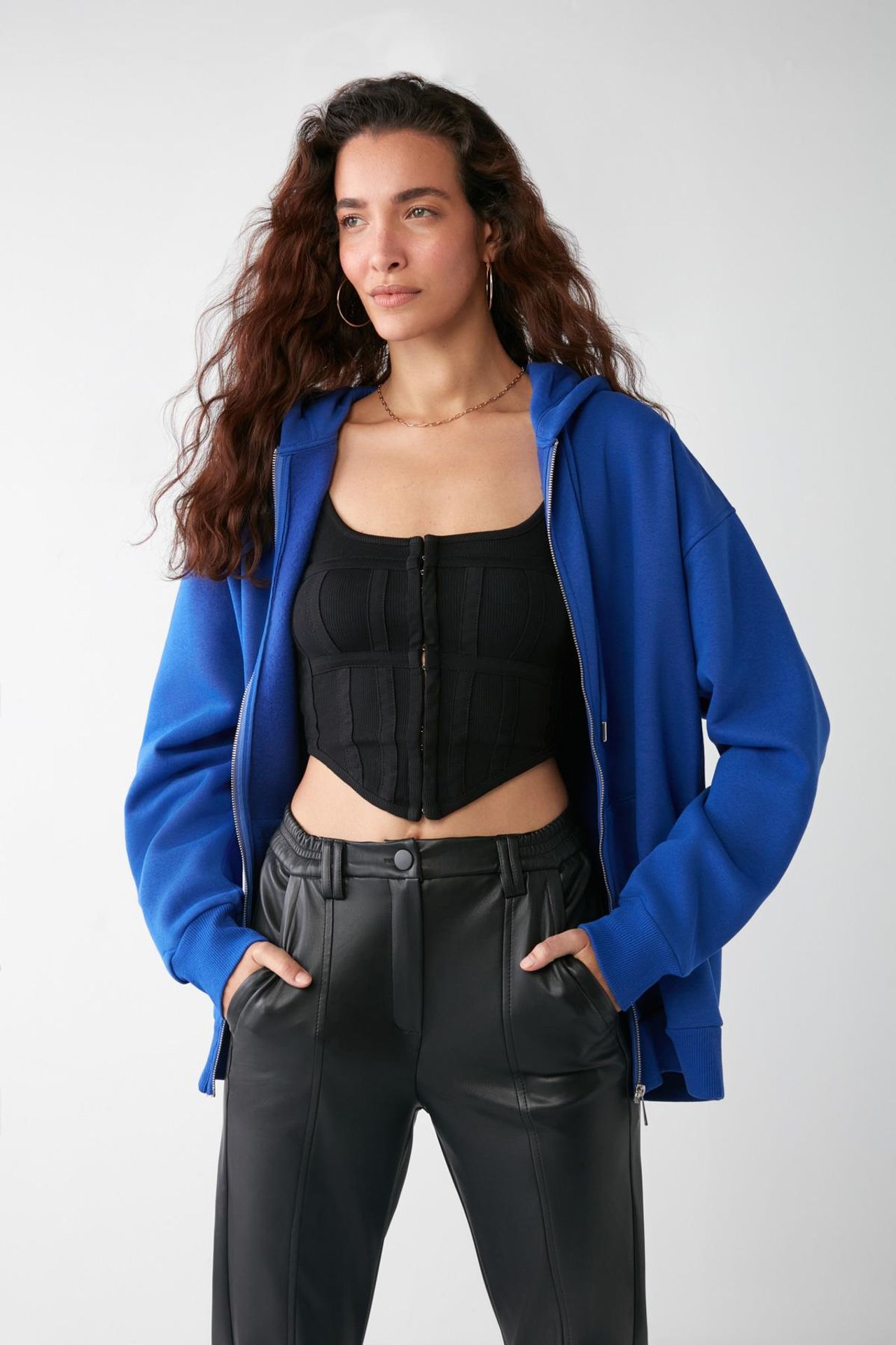 GRIMELANGE Kapüşonlu Fermuarlı Sweatshirt 3