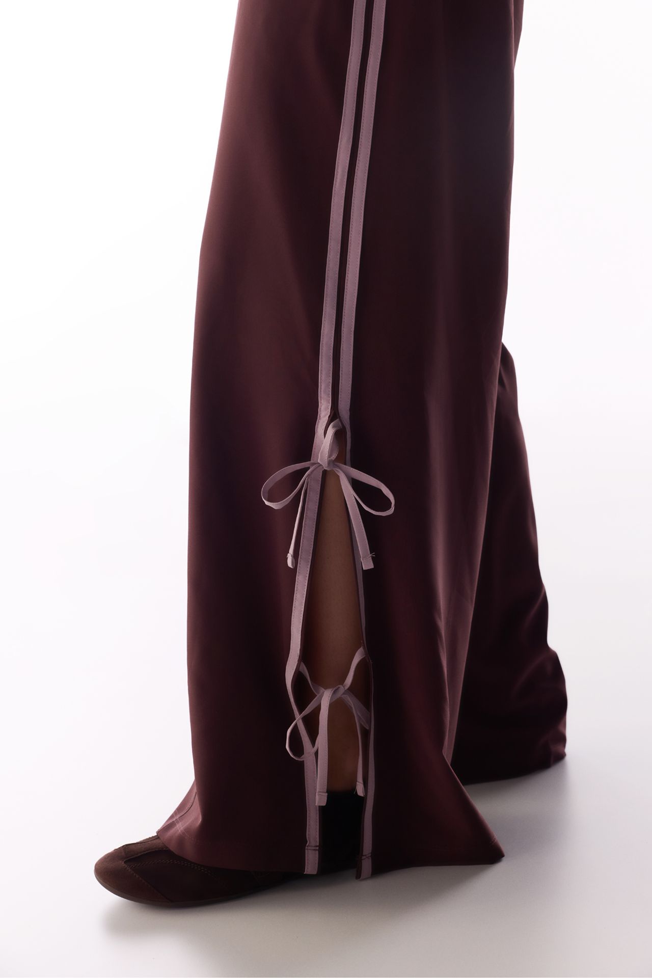 PENTI Ribbon Detail Wide-Leg Parachute Trousers 6