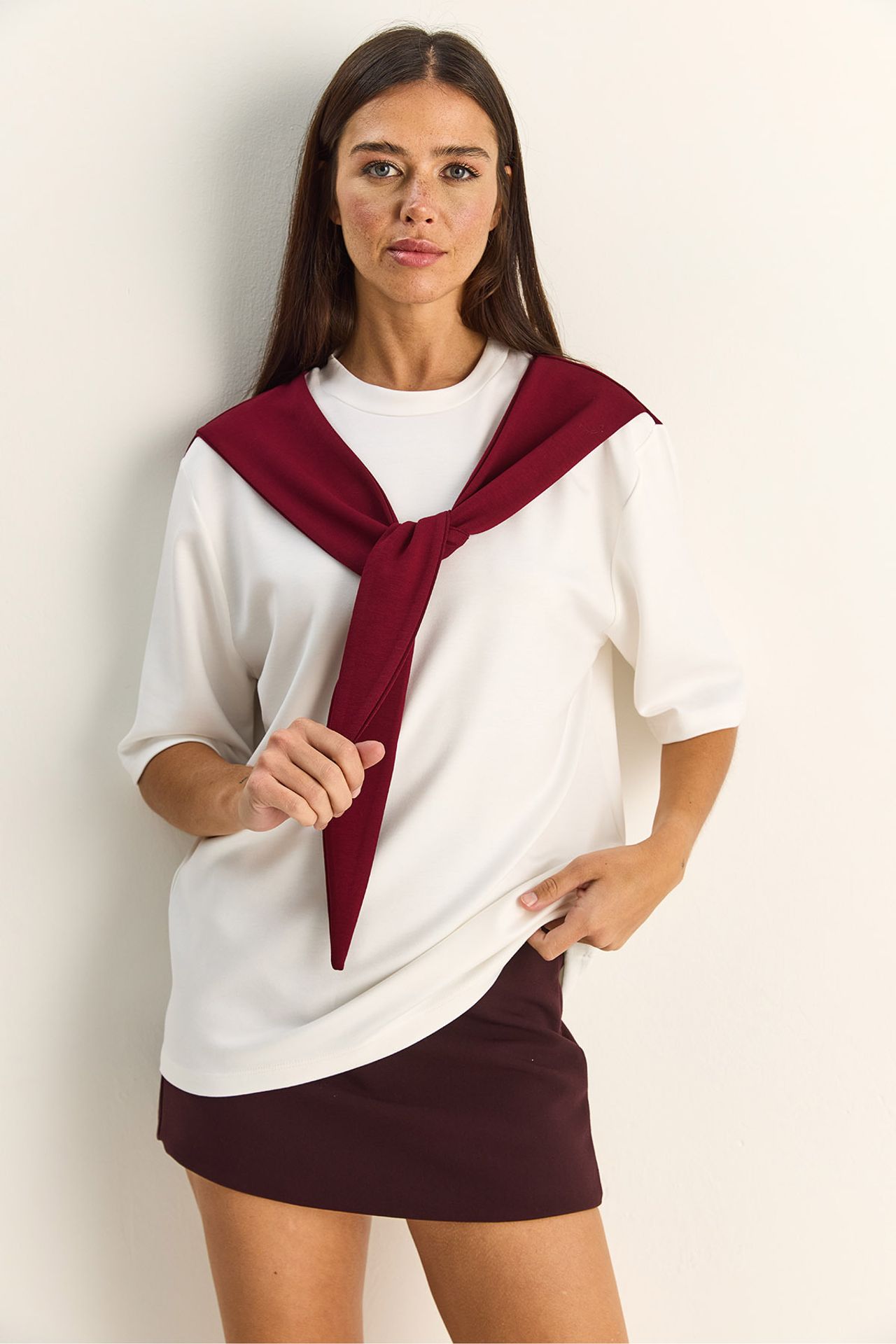 LUCCI Women's Polyester Elastane T-Shirt 4