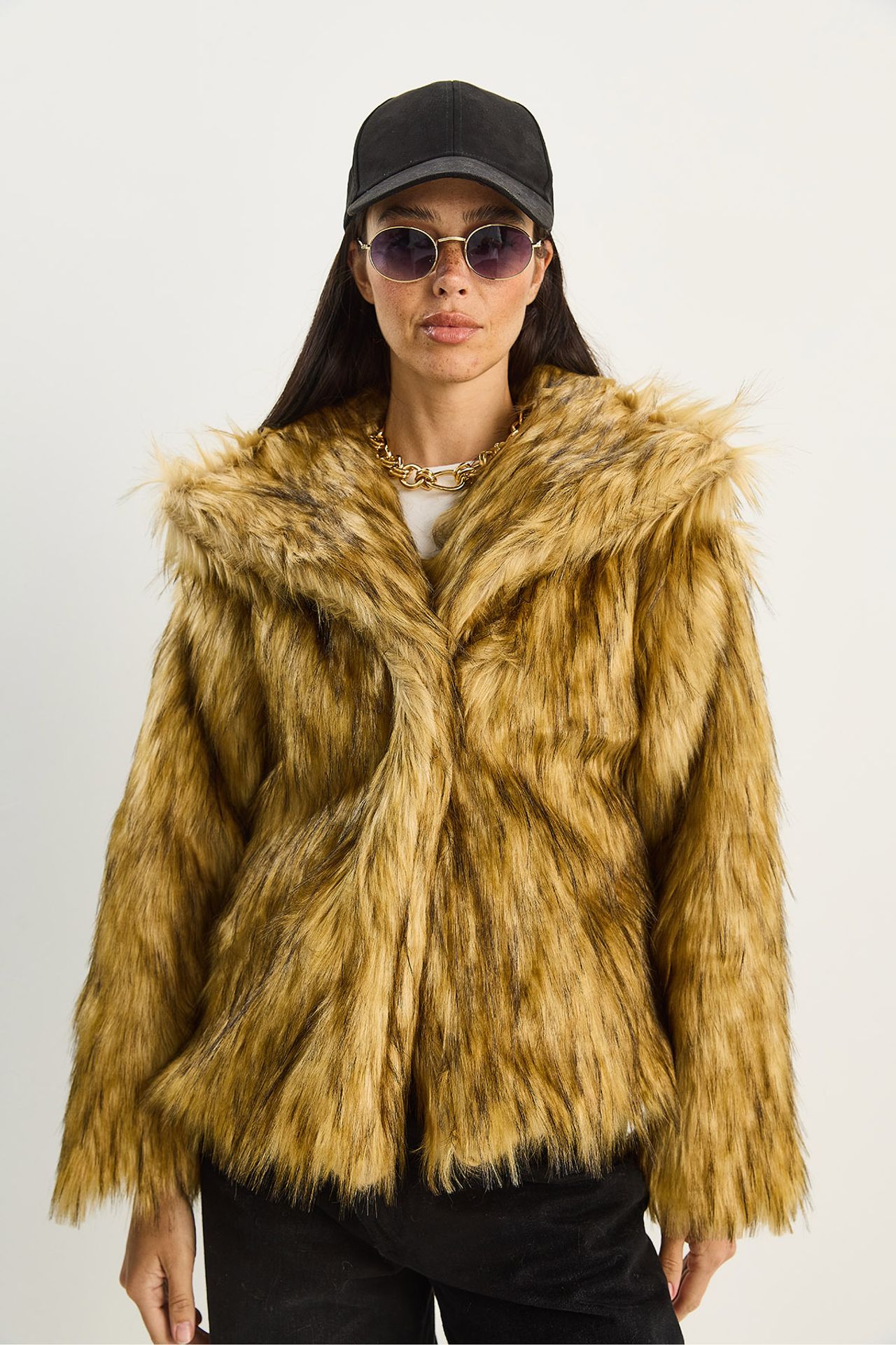 LUCCI Oversize Faux Fur Jacket