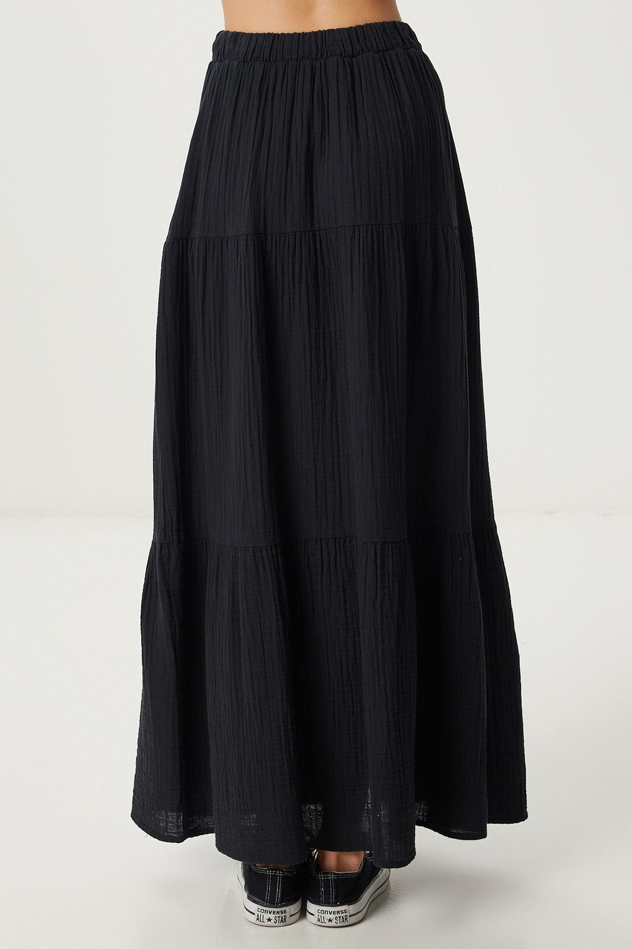 ISTANBUL High Waist A-Line Maxi Skirt 5