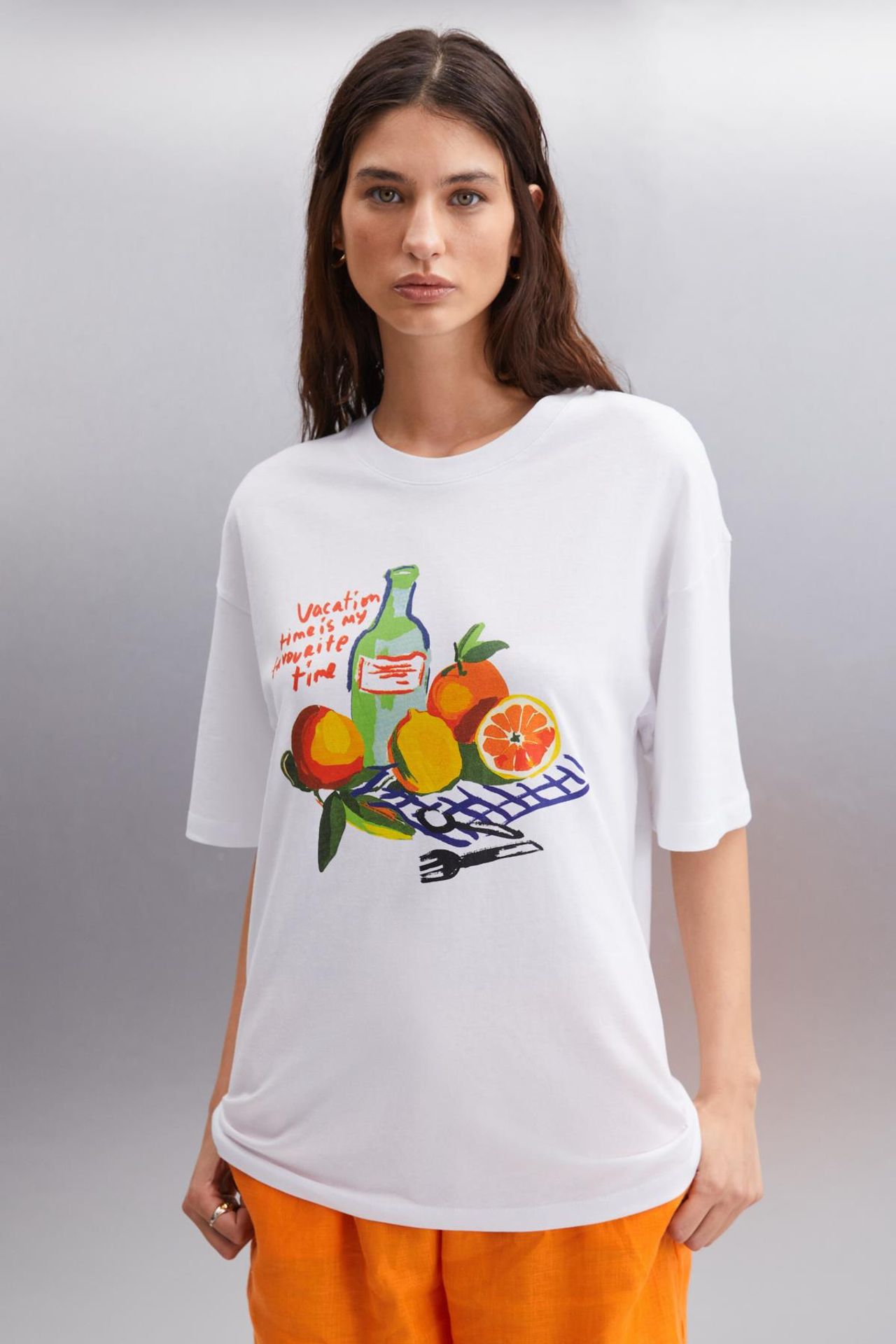 GRIMELANGE Oversized Printed Crew Neck T-Shirt 4