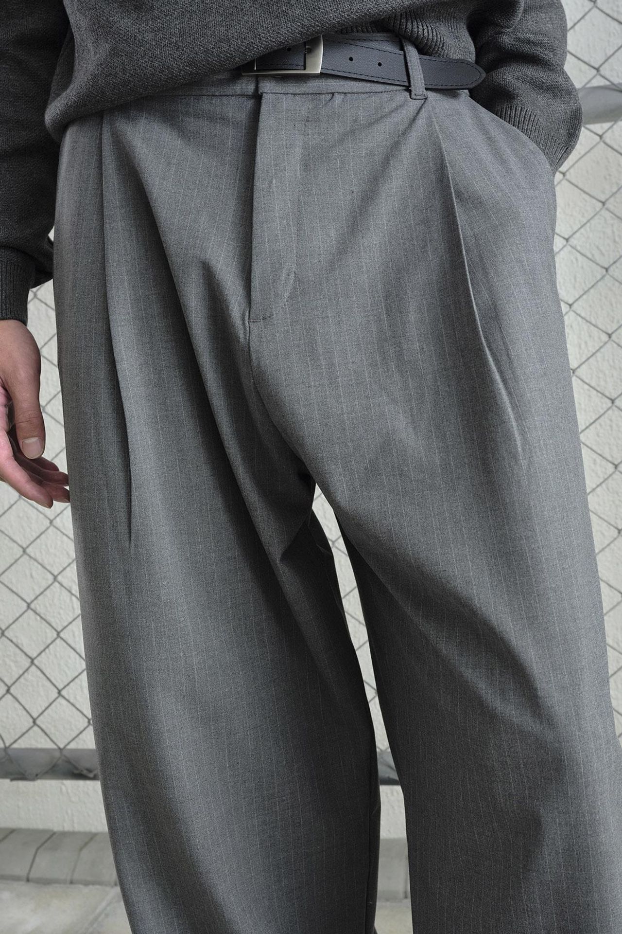 GIESTO High Waist Pleated Wide Leg Pants 3