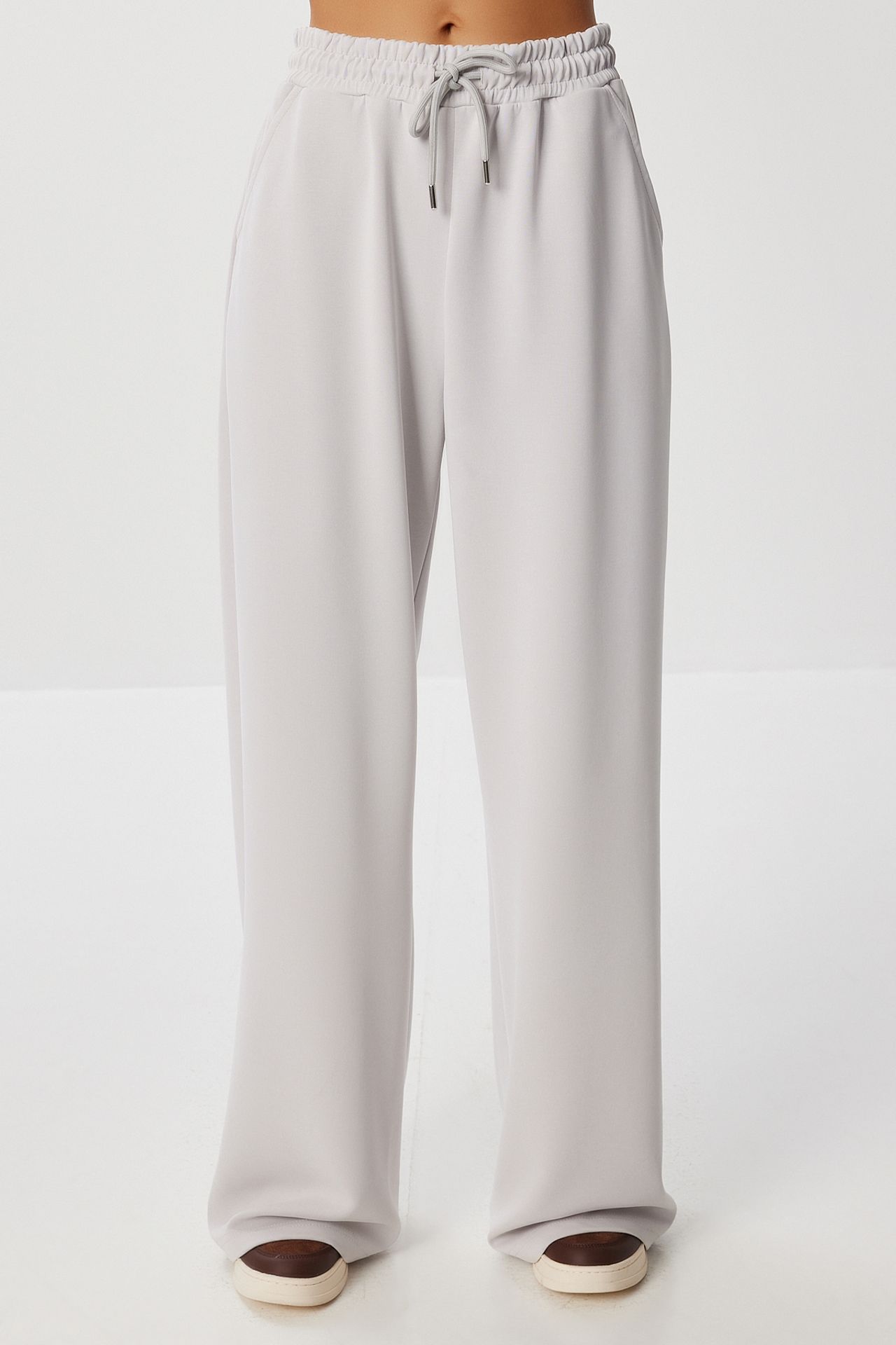 ISTANBUL Wide Leg Drawstring Waist Sweatpants 3